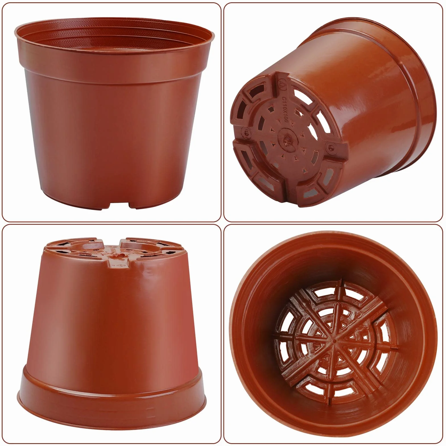 Pots pour Semis 6cm 40 Pièces Réutilisables en Plastique pour Pépinière