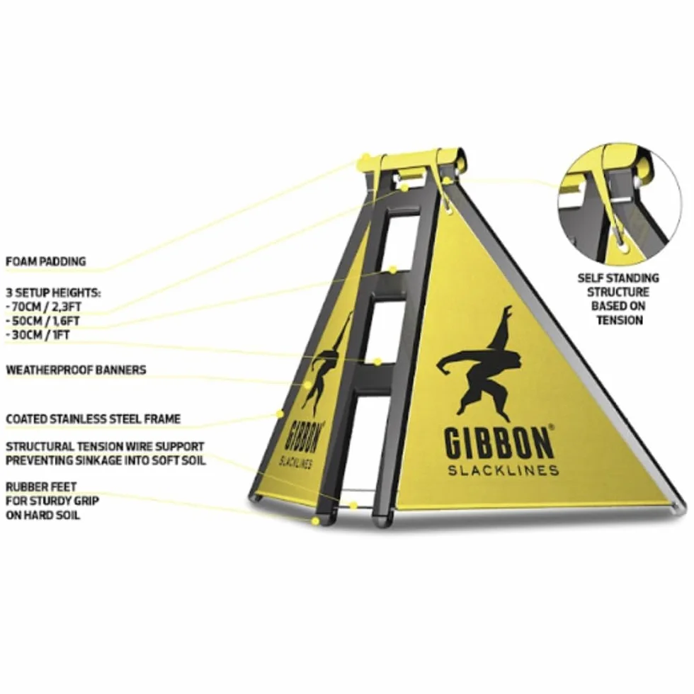 Gibbon 12302 Outil Frame, métal revêtu par Poudre gestellt pour slacklinen sans Arbres