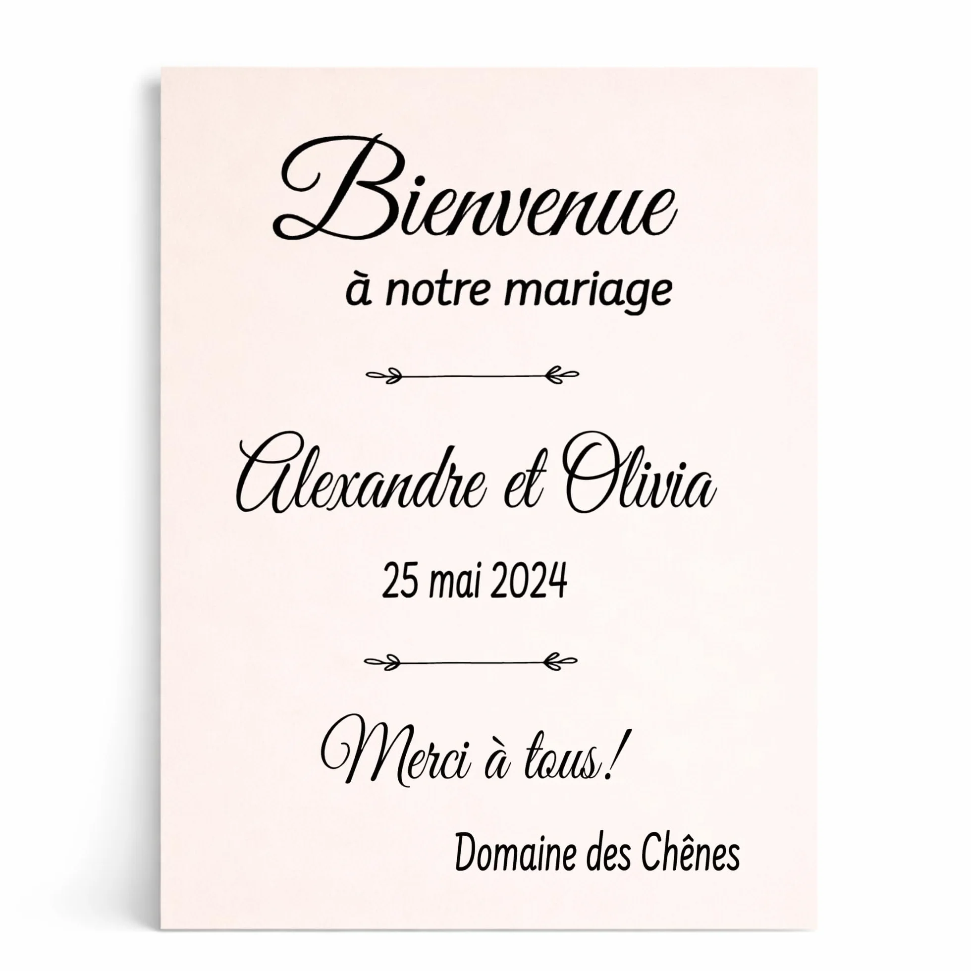 Sticker personnalisé mariage baptême anniversaire décoration événement bois miroir plexiglas fabrication artisanale française