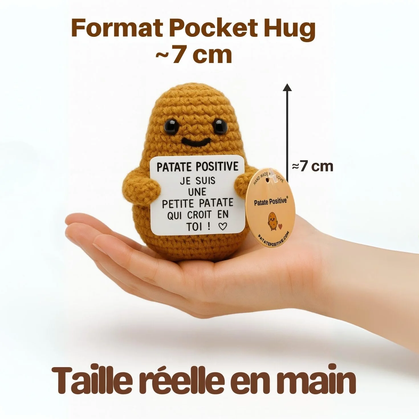 Peluche Motivation Patate Positive Cadeau Original Decoration Maison Anniversaire