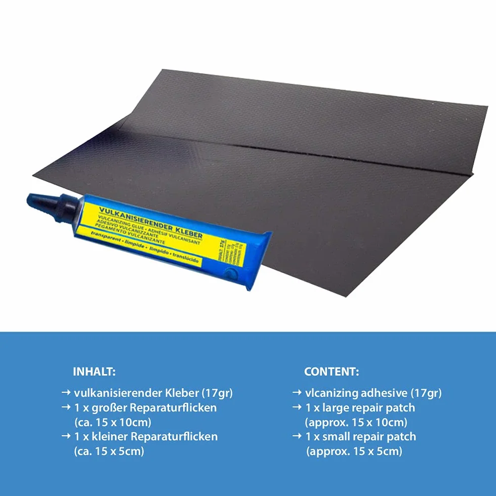 ATG Flick Fix Kit de réparation de bâches de piscine plastique noir, adhésif sous-marin pour fissures, coupures et trous