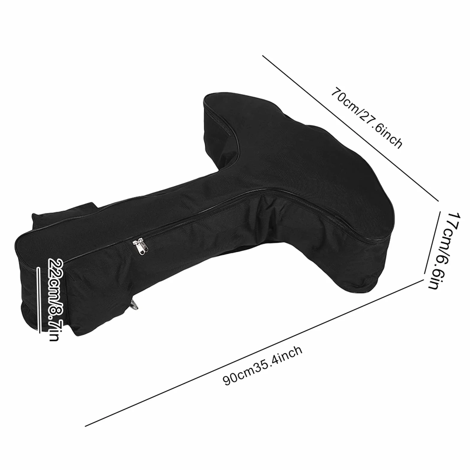 Cas D'arc En Forme De T, Sac Arbalète étui Composé Toile Léger Housse Protection Avec Bandouliere Tir L'arc Rangement Transport L'arbalète Au Plein Air Portable Universel Arc Accessoire Chasse Noir