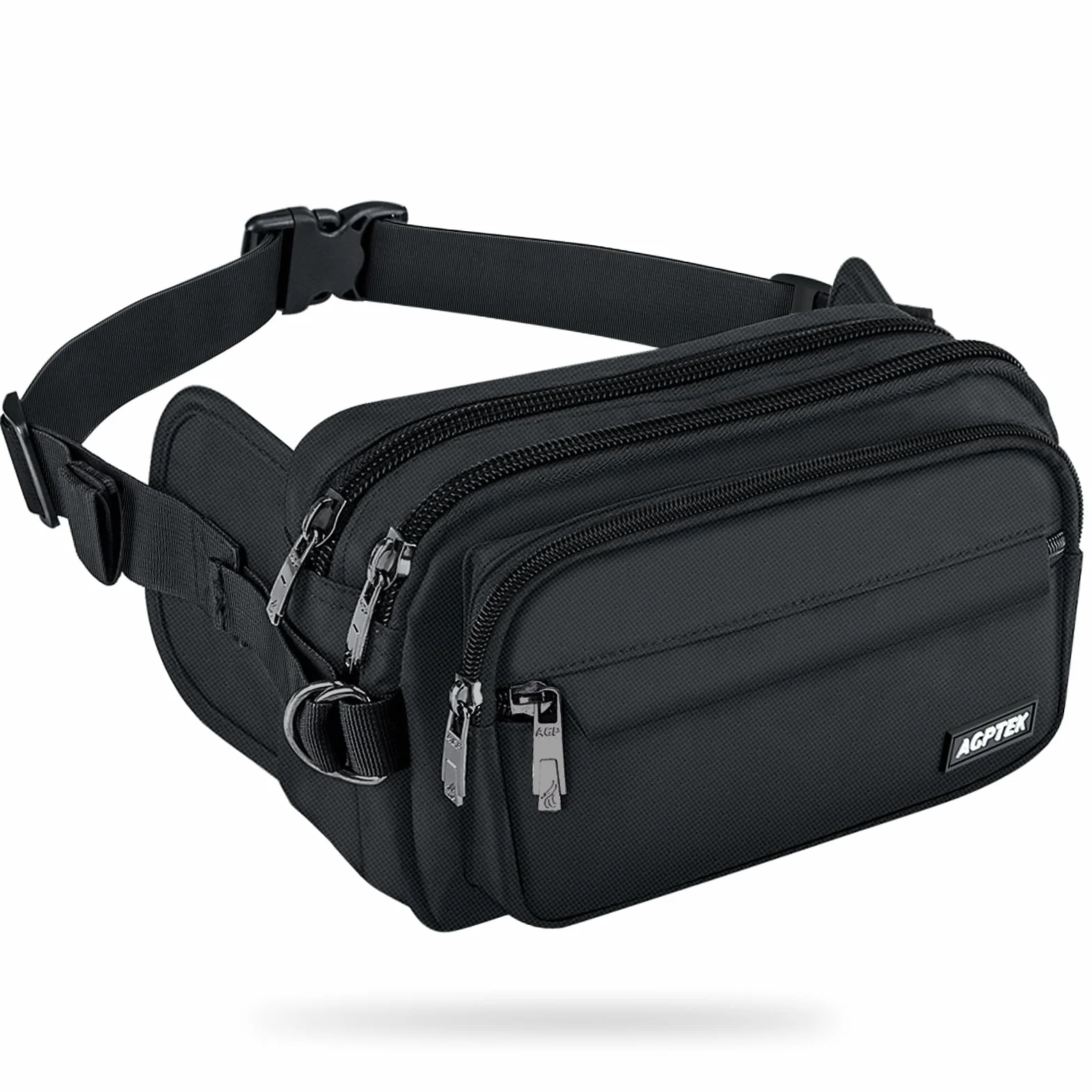 AGPTEK Sac Banane Ceinture de Course Homme Femme Outdoor Sport, Sac Sacoche Banane Capacité Grande avec Multiples Poches et Ceinture Réglable pour Voyage, Randonnée,Escalade, Jogging, Randonnée