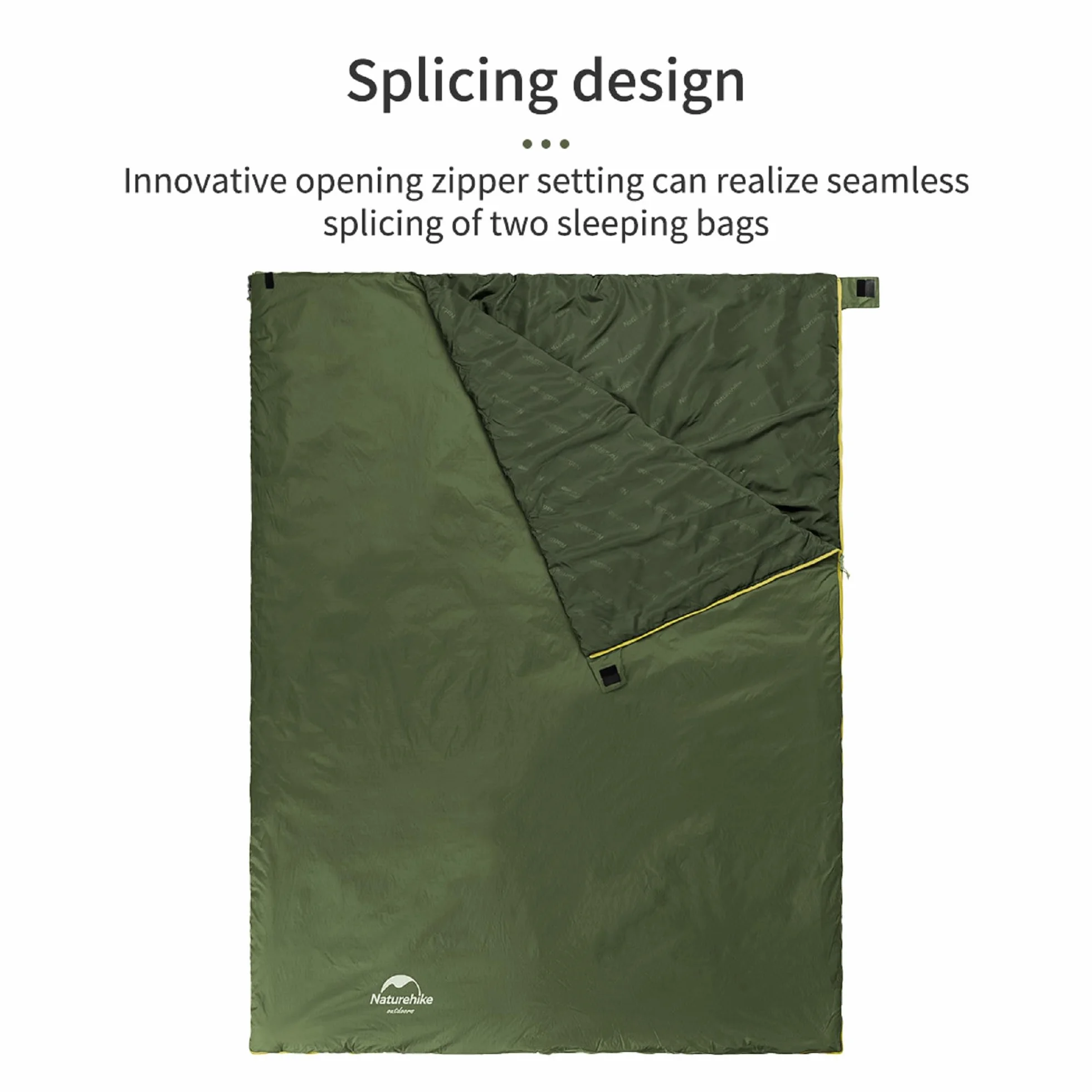 Naturehike Sac de Couchage d'été ultraléger (760 g) – Enveloppe légère et Portable, Sac de Couchage 3 Saisons en imperméable, Confortable avec Sac de Compression
