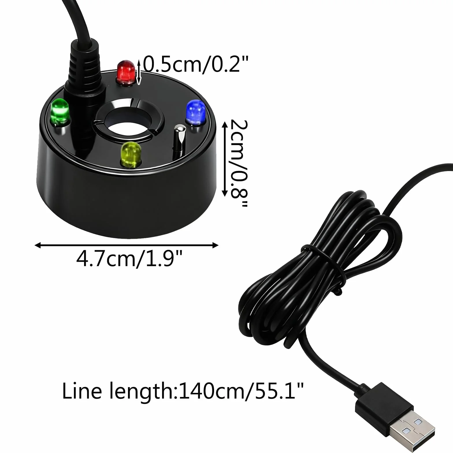 HENGBIRD Brumisateur à Ultrasons LED USB avec Protection Contre Le Manque d'eau pour Fontaine d'étang