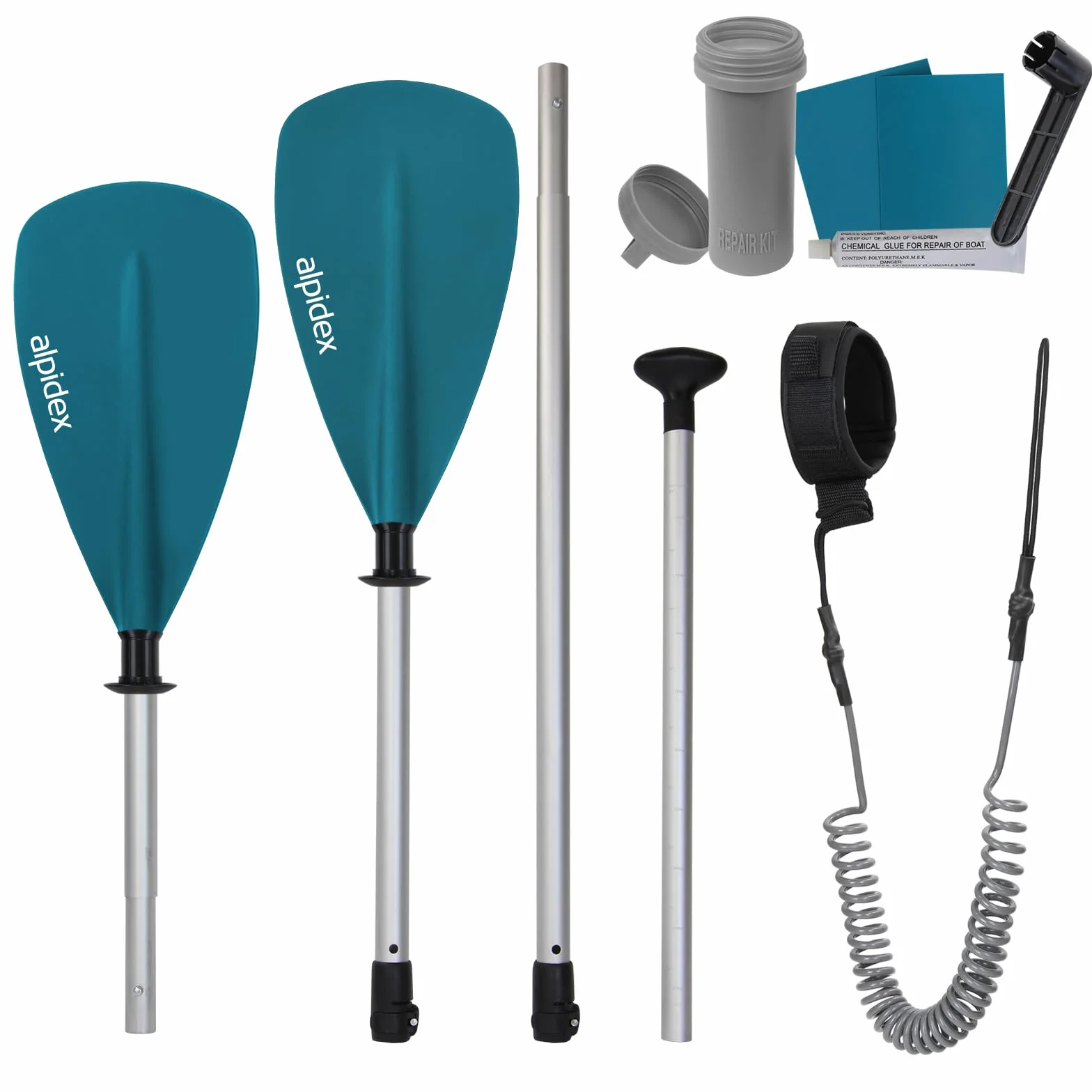 ALPIDEX Stand Up Paddle Board 305x76x15 cm Sup Planche Gonflable iSup Sac à Dos Pagaie Pompe à Double Action Laisse Max. 150 kg