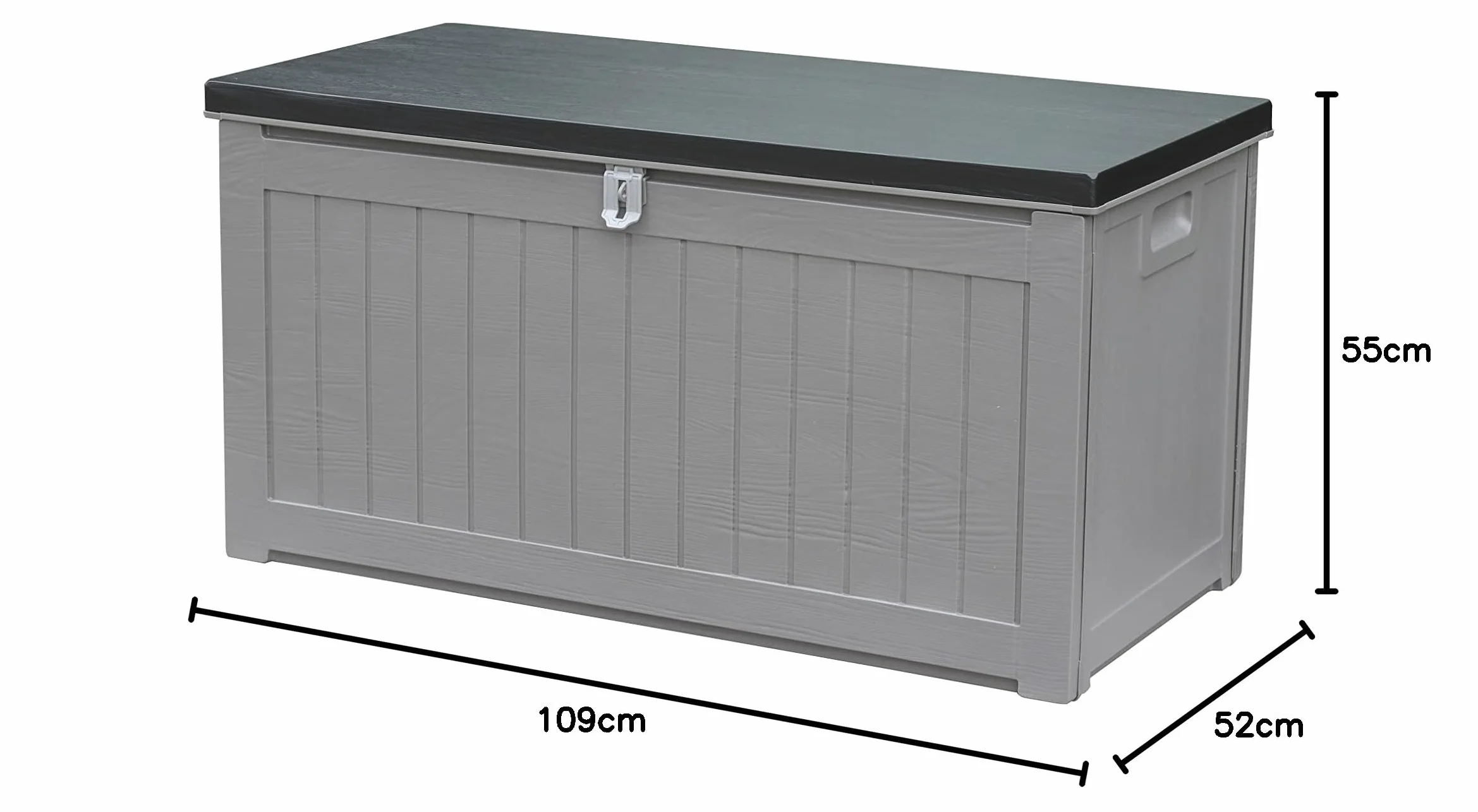Linea Garden Coffre en Plastique 270 L 109 x 52 x 55 cm