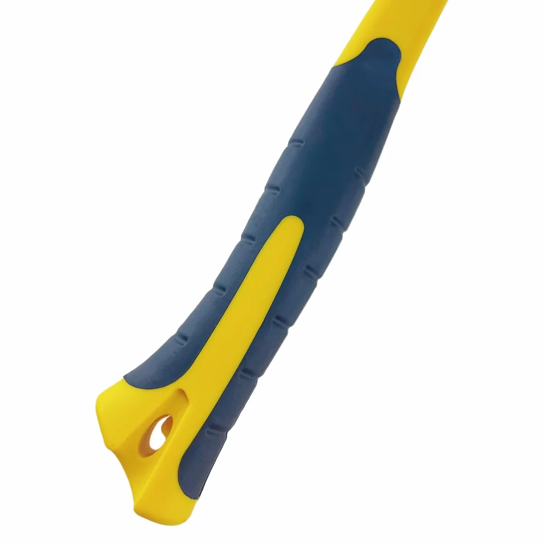 MEETOZ Maillet de camping multifonction en acier au carbone quatre coins jaune noir