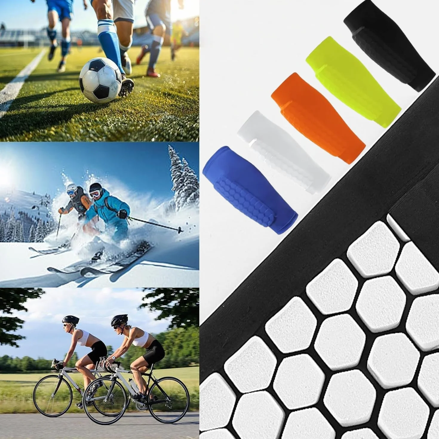Protege Tibia Foot, Antichoc Shin Defender Guards, Chaussette Protege Tibias, protège-Tibias Respirants et antidérapants, Protège Tibias Anti Chocs Professionnels pour