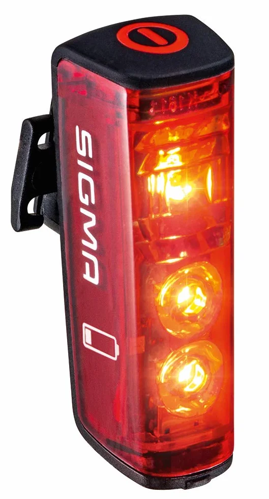 SIGMA Blaze ou Blaze Flash | Feu arrière de vélo à LED avec ou sans Fonction Flash | Feu arrière à Piles avec feu Stop Automatique | Visibilité à 500 m