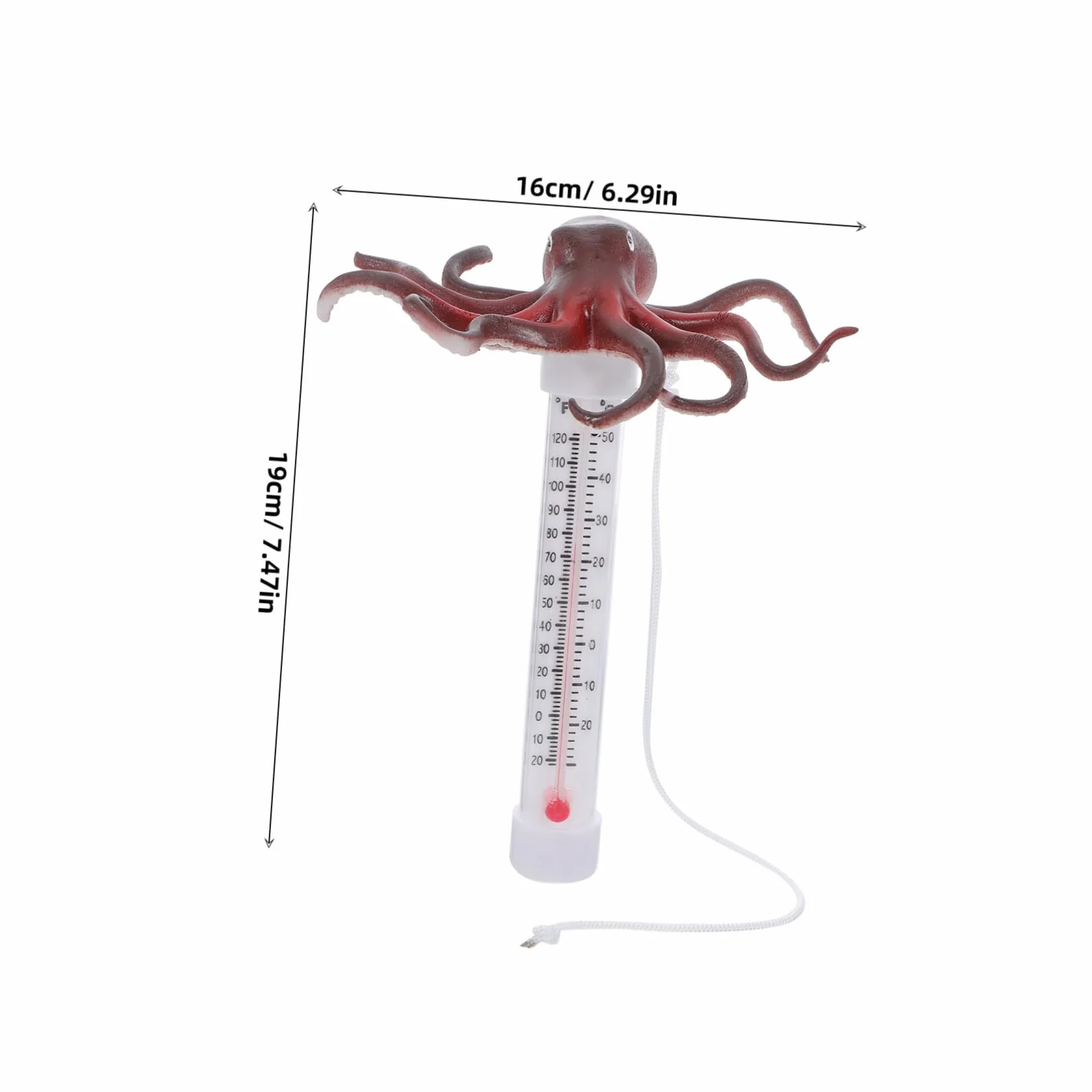 TOYANDONA Thermomètre Piscine Flottant Pieuvre Température Eau Précis