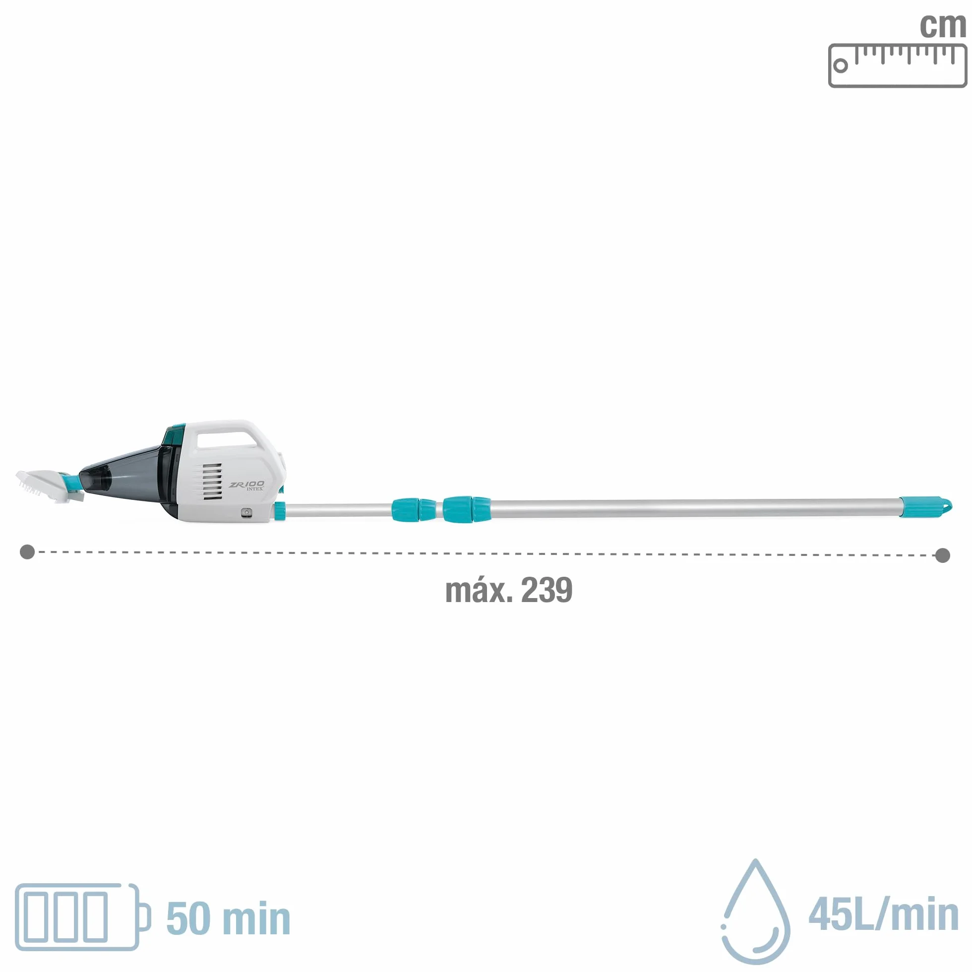 Intex Nettoyeur à Batterie Zr100