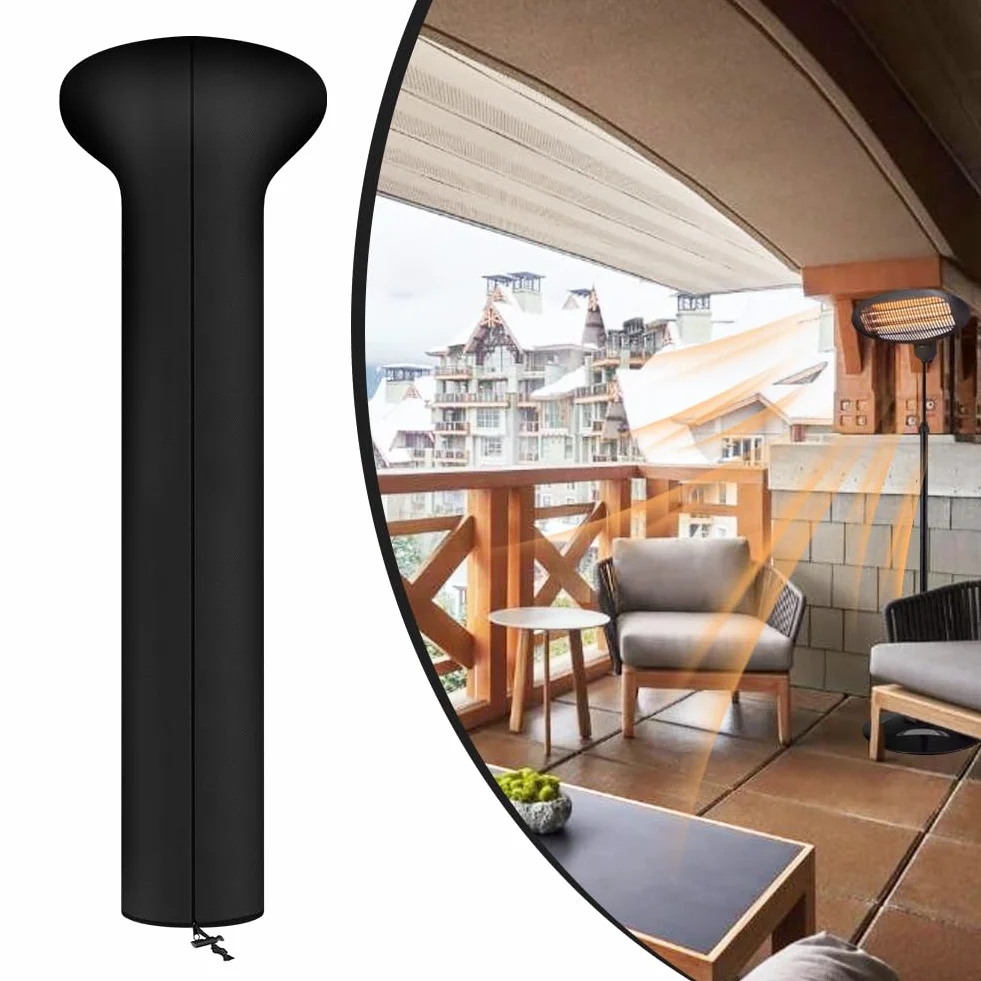 Housse de Protection pour Chauffe-Patio AOOWU Imperméable Oxford 180x65x35cm Rond
