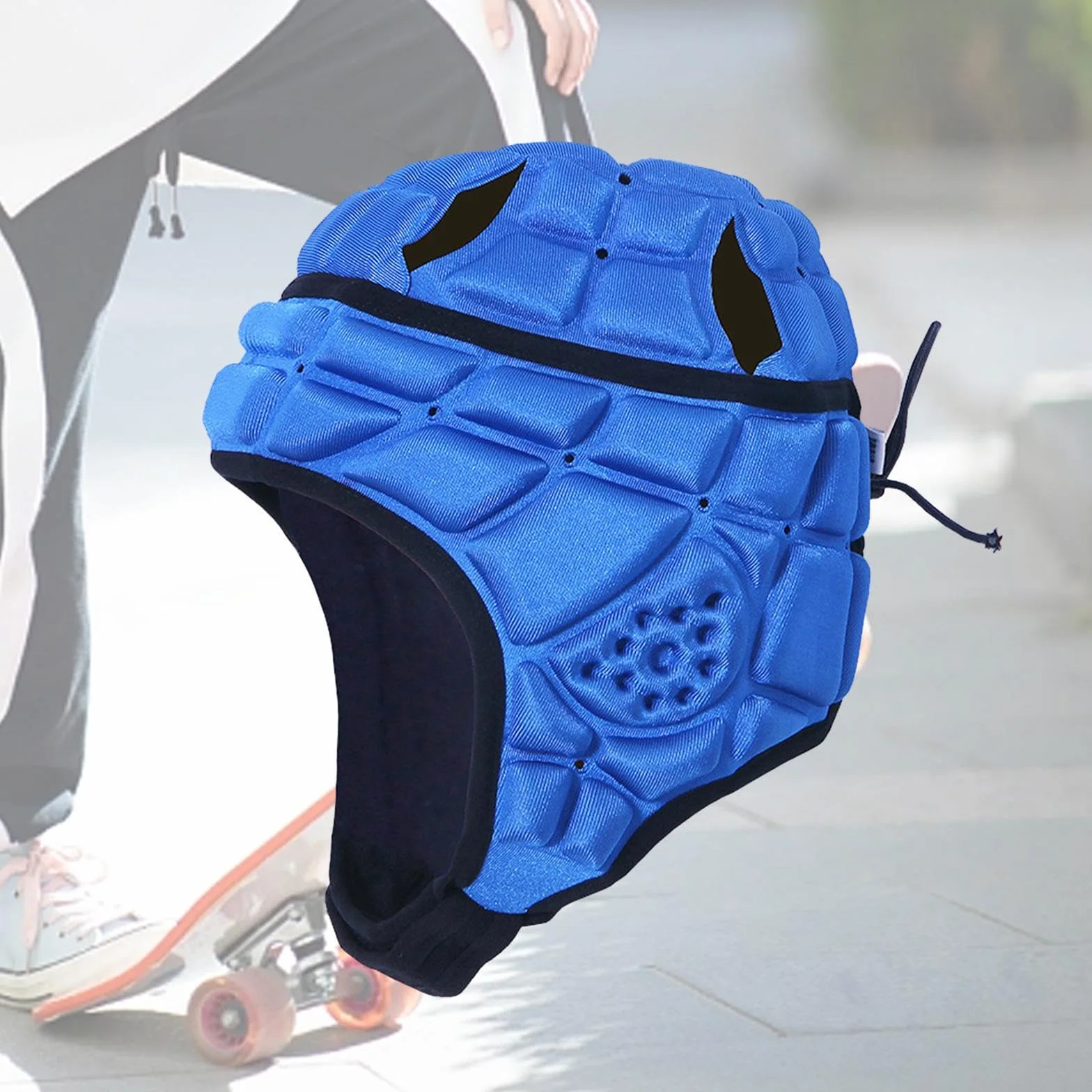 Casque de Rugby pour Enfants, Protège-Chef de Rugby, Coque Souple Rembourrée, Drapeau Polyvalent, Casque de Football, Couvre-Chef de Rugby pour Skateb