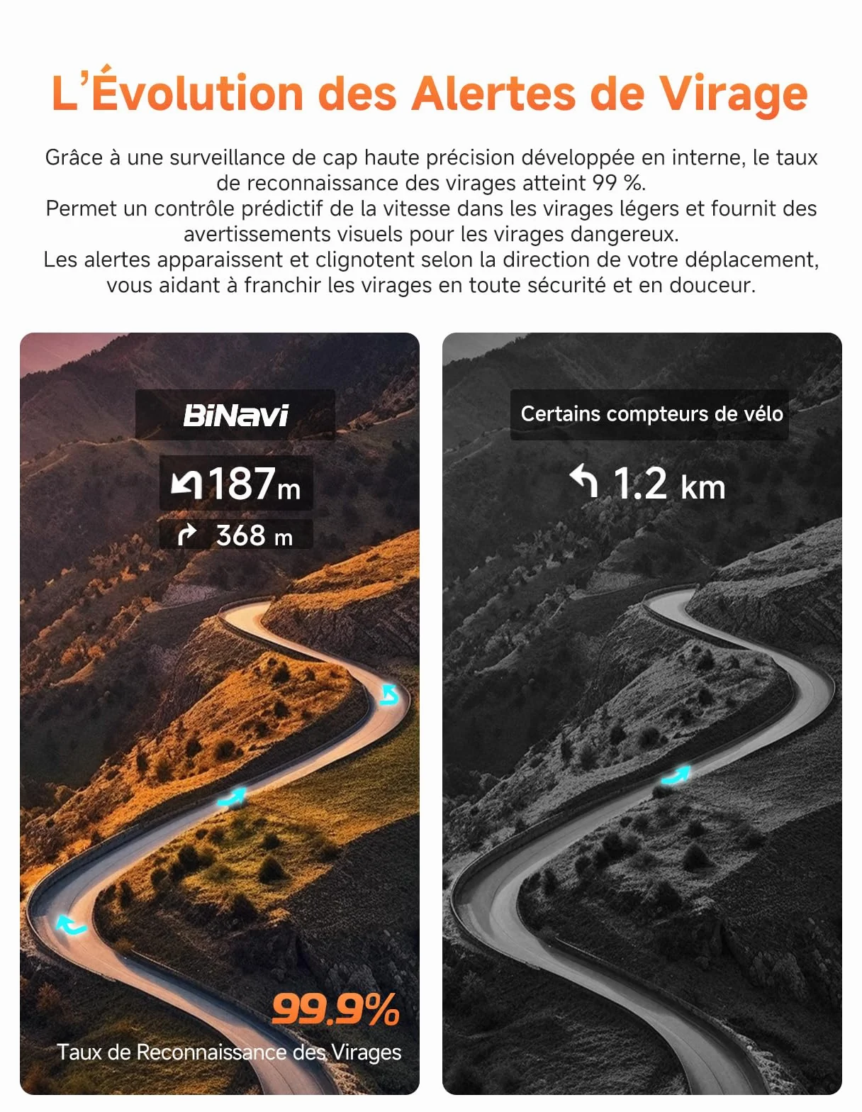 iGPSPORT BiNavi Compteur Velo sans Fil, 3,5" Tactile Fonction VO2, d'Analyse d'Entraînement, Enregistrement Continu, Détection de Mouvement, Commande Musicale et Caméra d'action, iClimb Pro, 35H