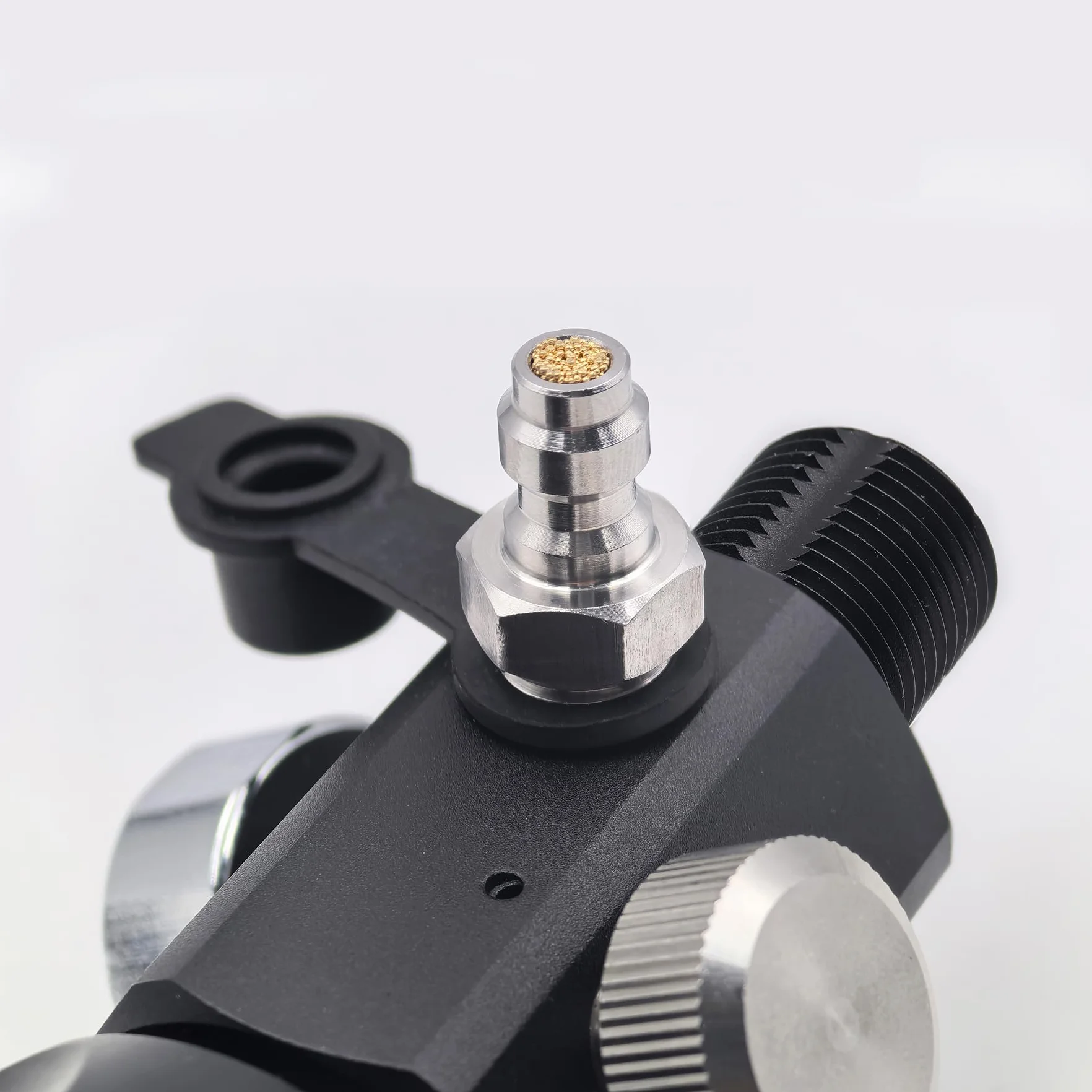 DRYHTEN Adaptateur de valve DIN 4500 psi / 300 bar tuyau 50 cm double jauge pour chargement Scuba Tank PCP