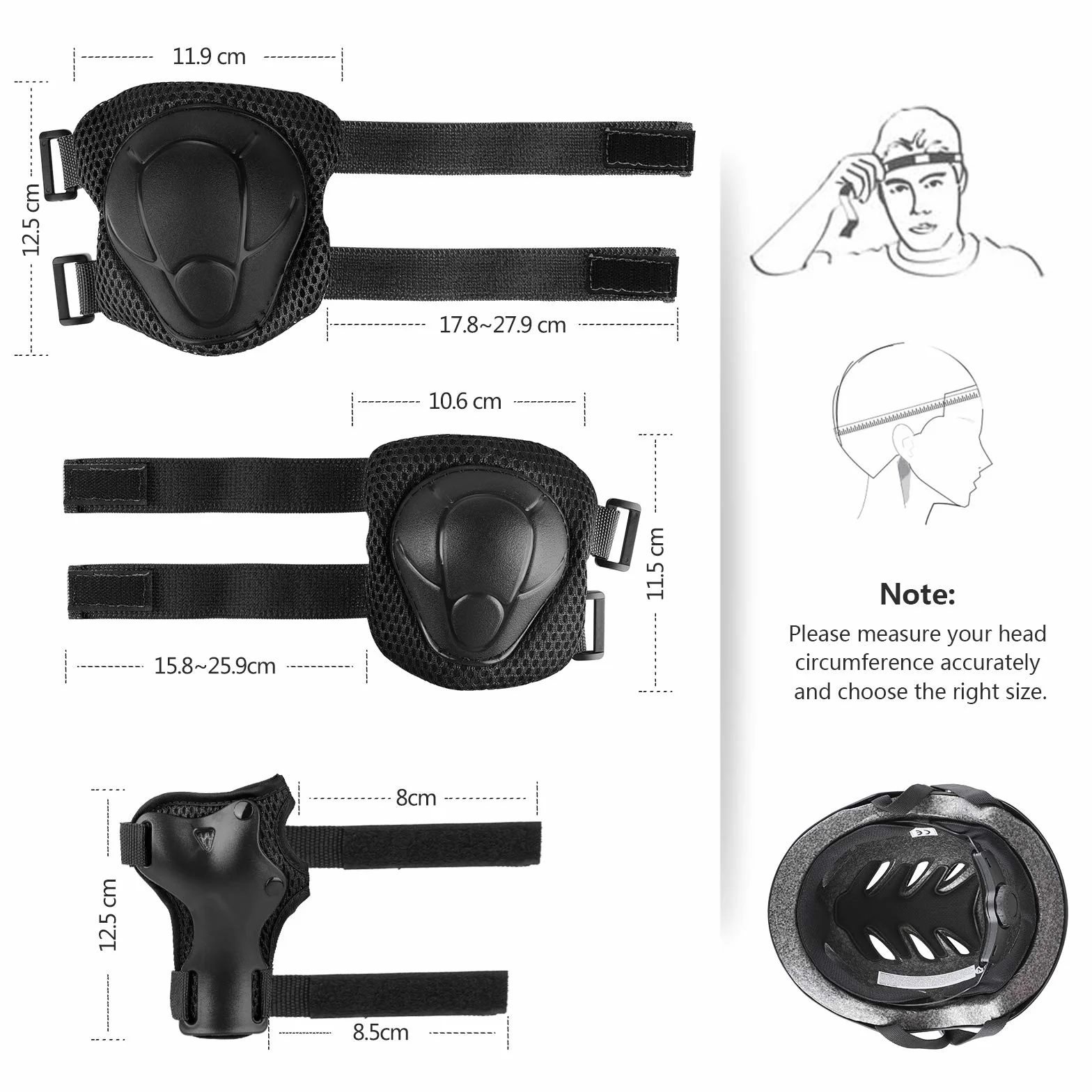 Jim's Store Casque Protection Enfant Vélo Kit de Protection Roller Enfant Casque Ajustable Coudières Genouillère Protège-Poignets Ensemble de Protection enfant Sport Skateboard Velo Roller Patin Trottinette