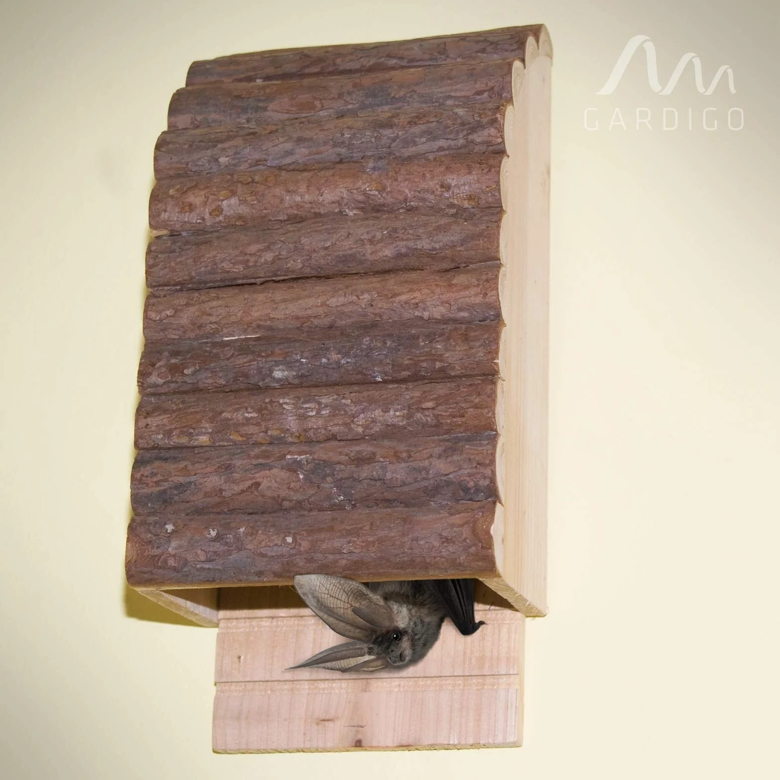 GARDIGO® Nichoir pour Chauves-Souris en Bois Non Traité 28 x 13 x 8 cm
