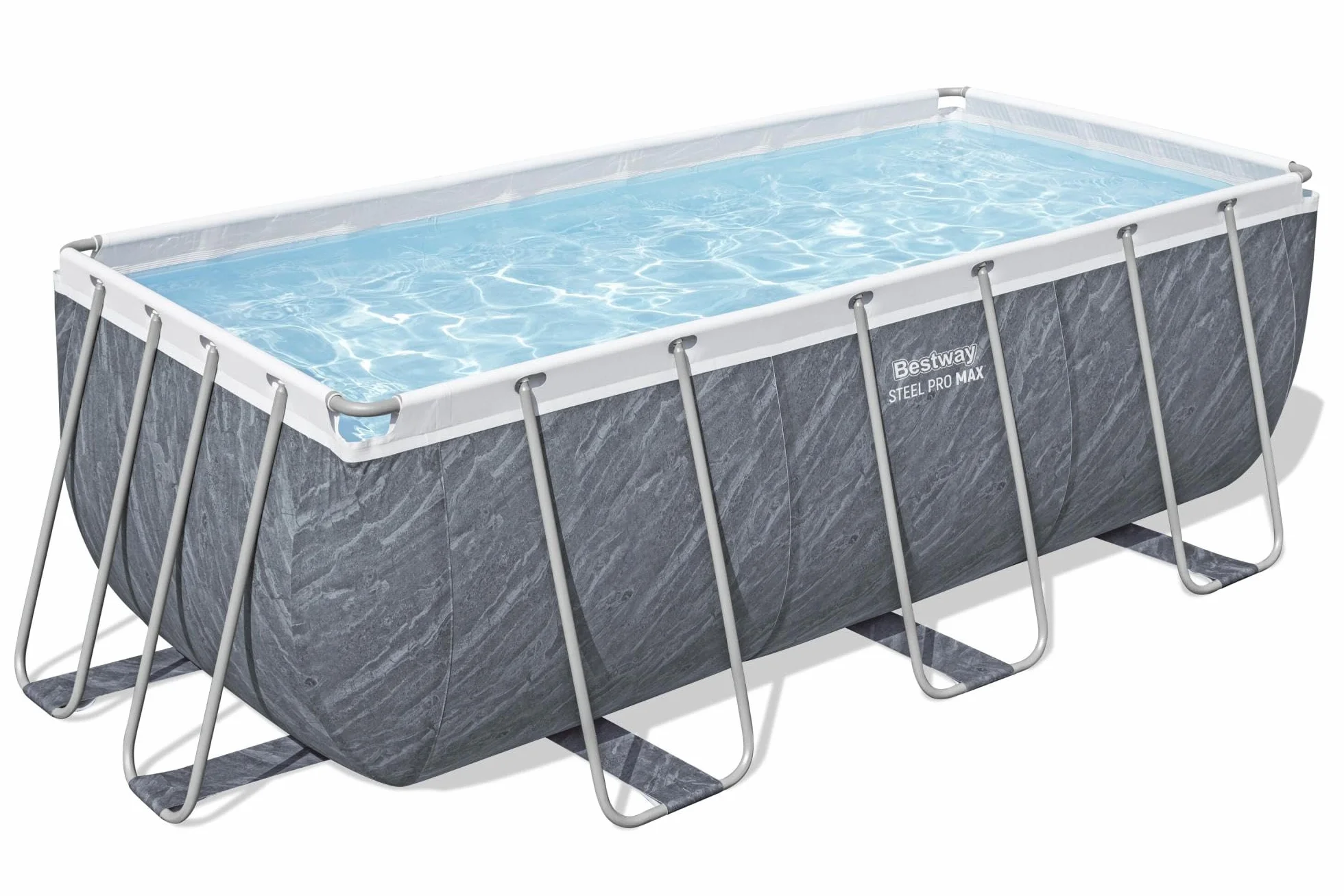Bestway Steel Pro Max Kit Piscine Hors Sol 412x201x122 cm Gris