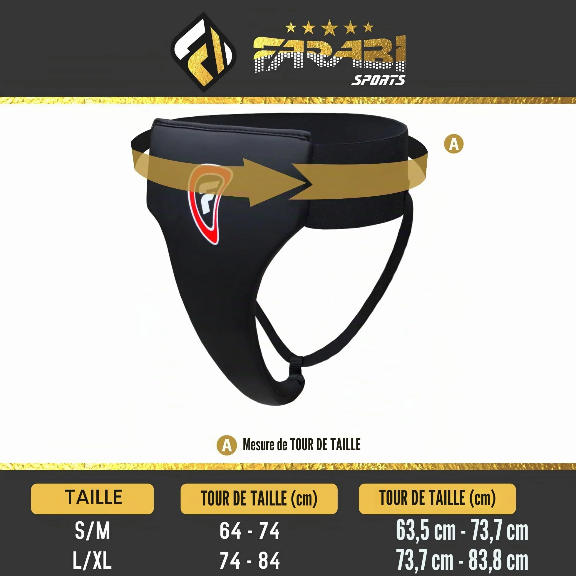 Farabi Sports Groin Guard Female Groin Protector MMA Mix Martial Arts Kickboxing Protection (S/M, Black)