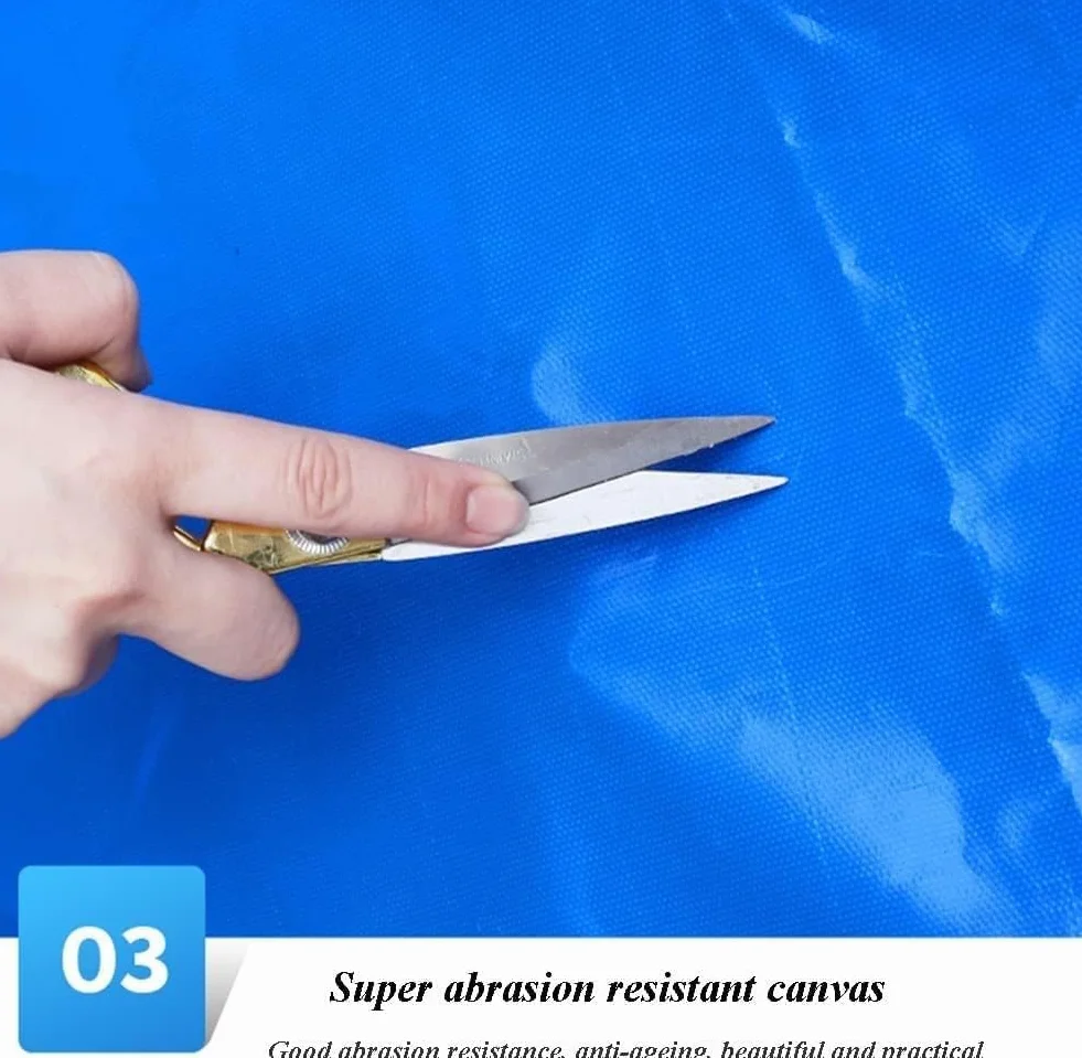 Bassin à poissons en toile avec support, grand réservoir d'eau, tissu résistant aux intempéries