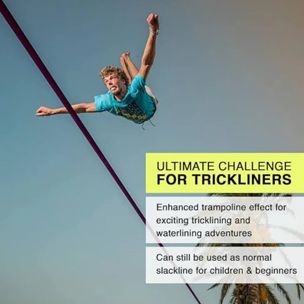 Gibbon Slacklines Surfer Line Kit de Slackline Violet M