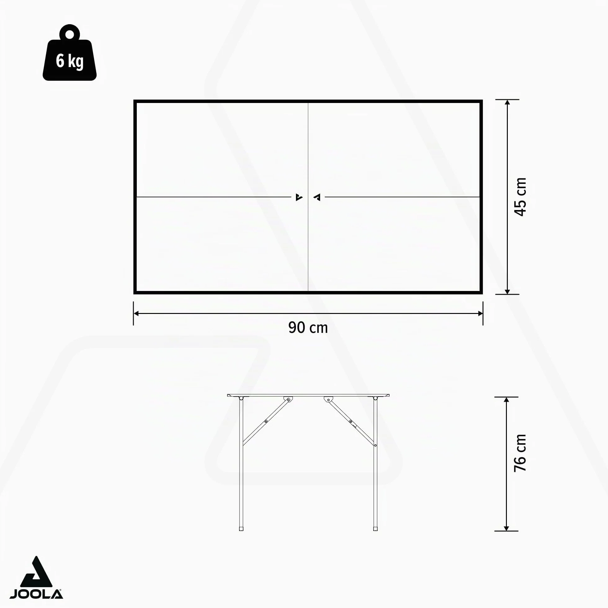 JOOLA Mini Table de Ping-Pong d'Intérieur avec Filet Inclus