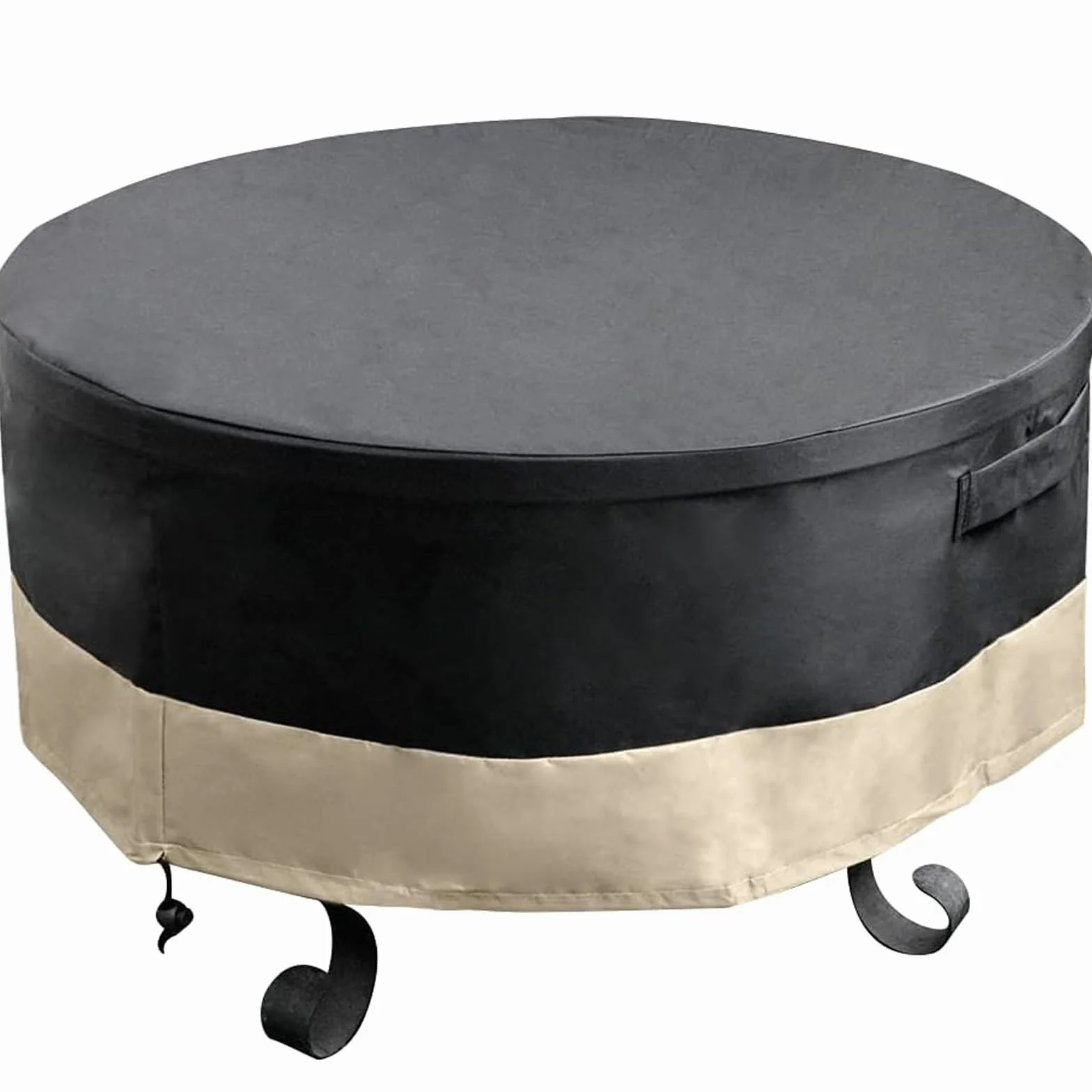 onlyfire Housse Rond pour Braseros 60-75 cm Bâche Protection Ø 76 cm Imperméable Anti-UV Couvercle Foyer Extérieur
