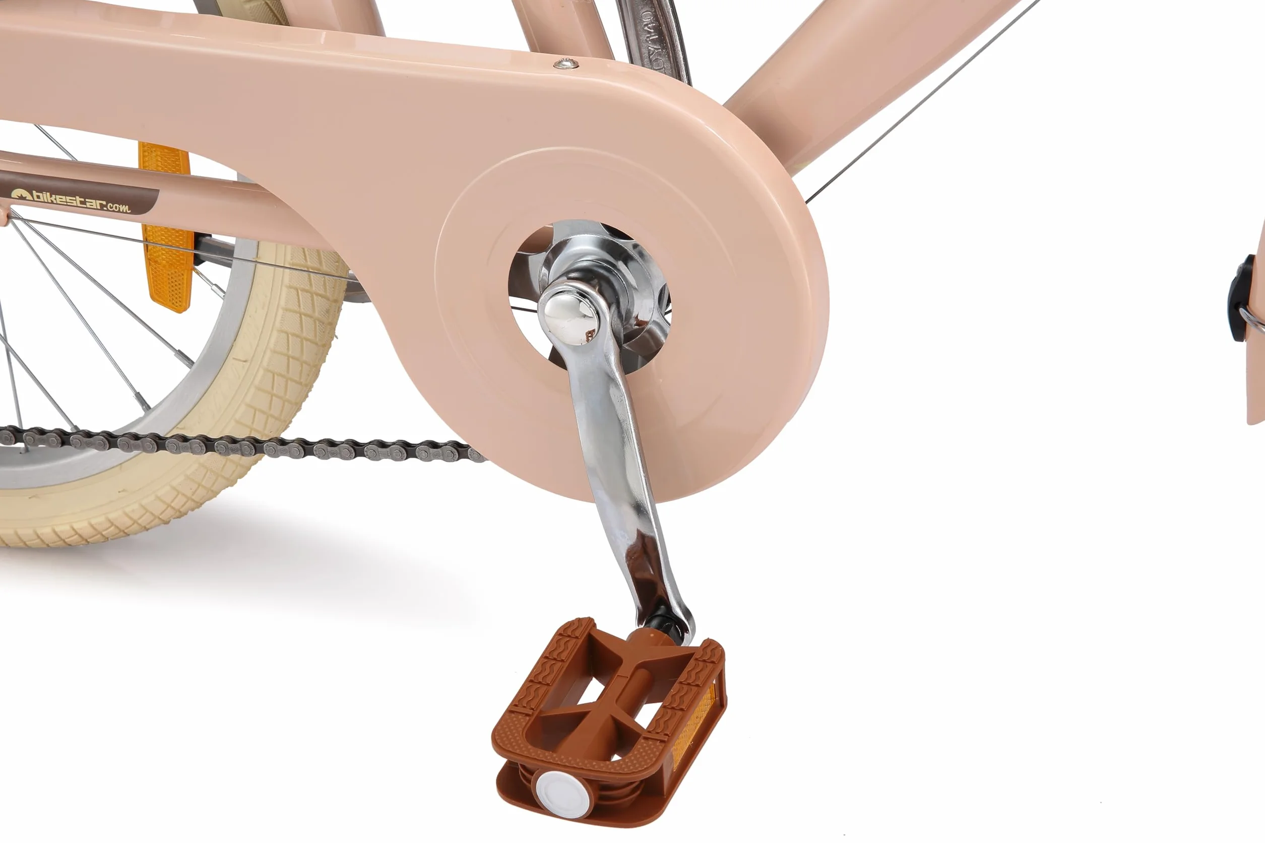 BIKESTAR Vélo pour Enfants en Aluminium 20 Pouces 7 Vitesses Panier Frein en V Vélo rétro de Ville Vélo hollandais