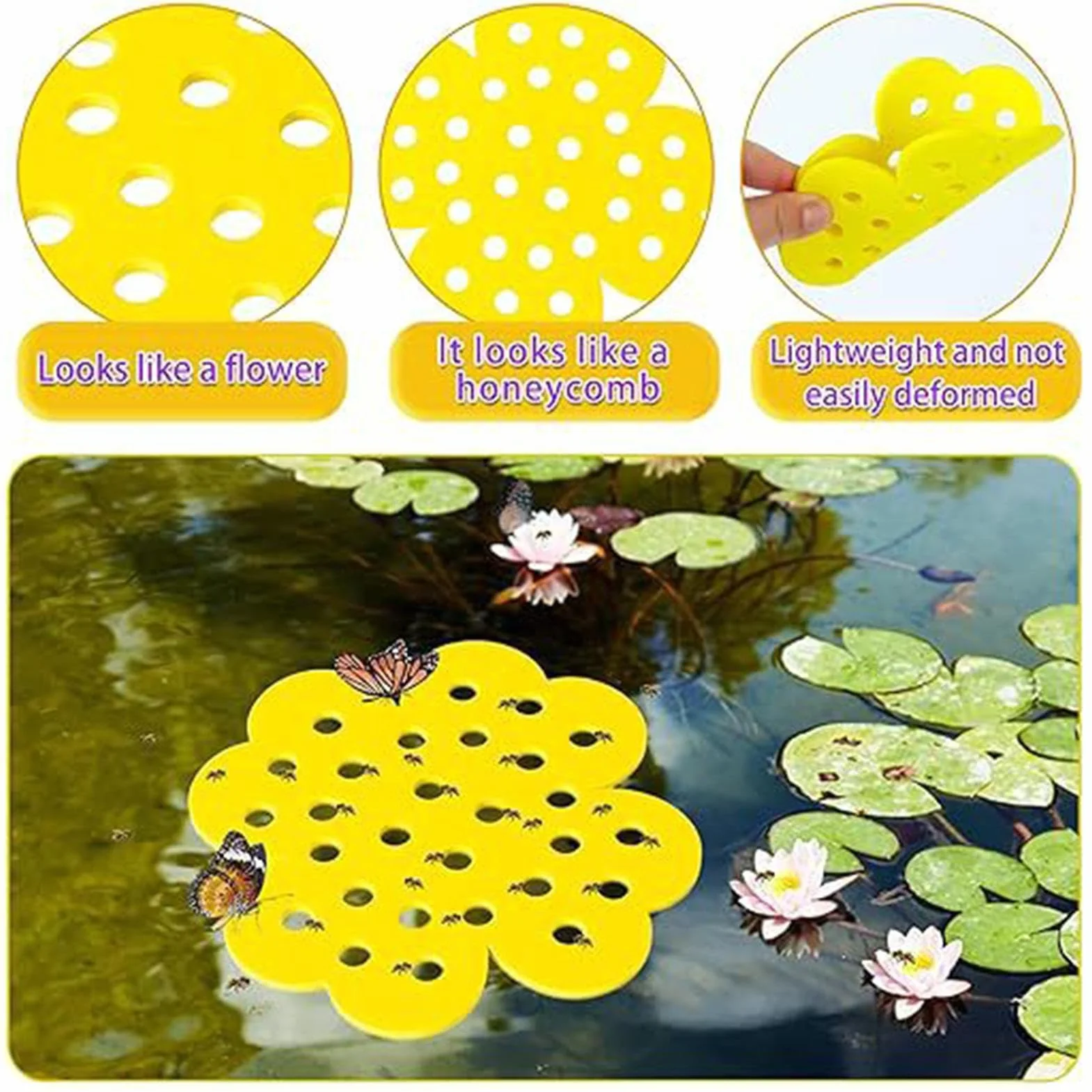 Abreuvoirs flottants pour abeilles Lot de 4