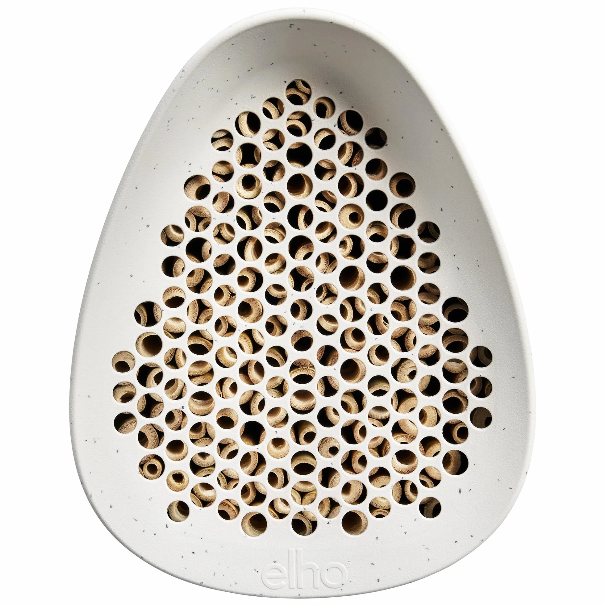 Elho Essential Bee Hotel 18cm - Hôtel pour Abeilles - Plastique Recyclé - Gris