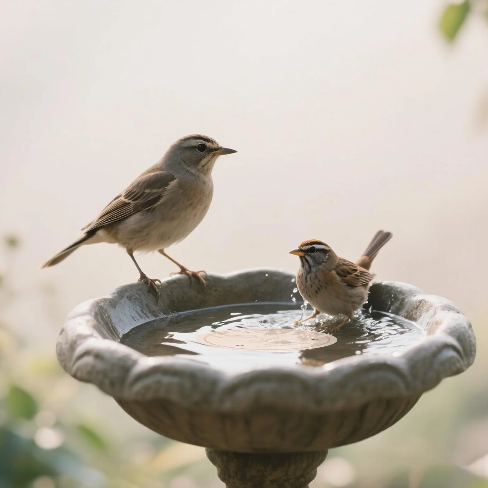 Plaque en Cuivre pour Bain d'oiseaux - Maintient la Qualité de l'eau Claire Pendant 14 Jours