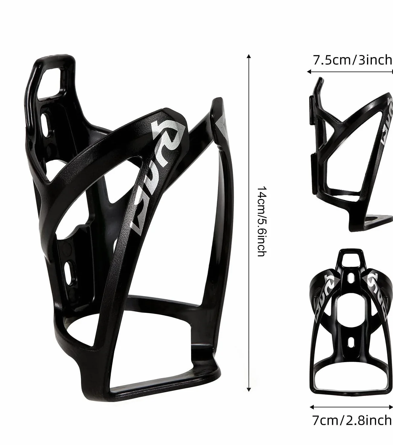 Porte-bidon Universel léger pour VTT et vélo de Route. Fixation Rapide et étanche, Compatible avec Tous Les Cadres