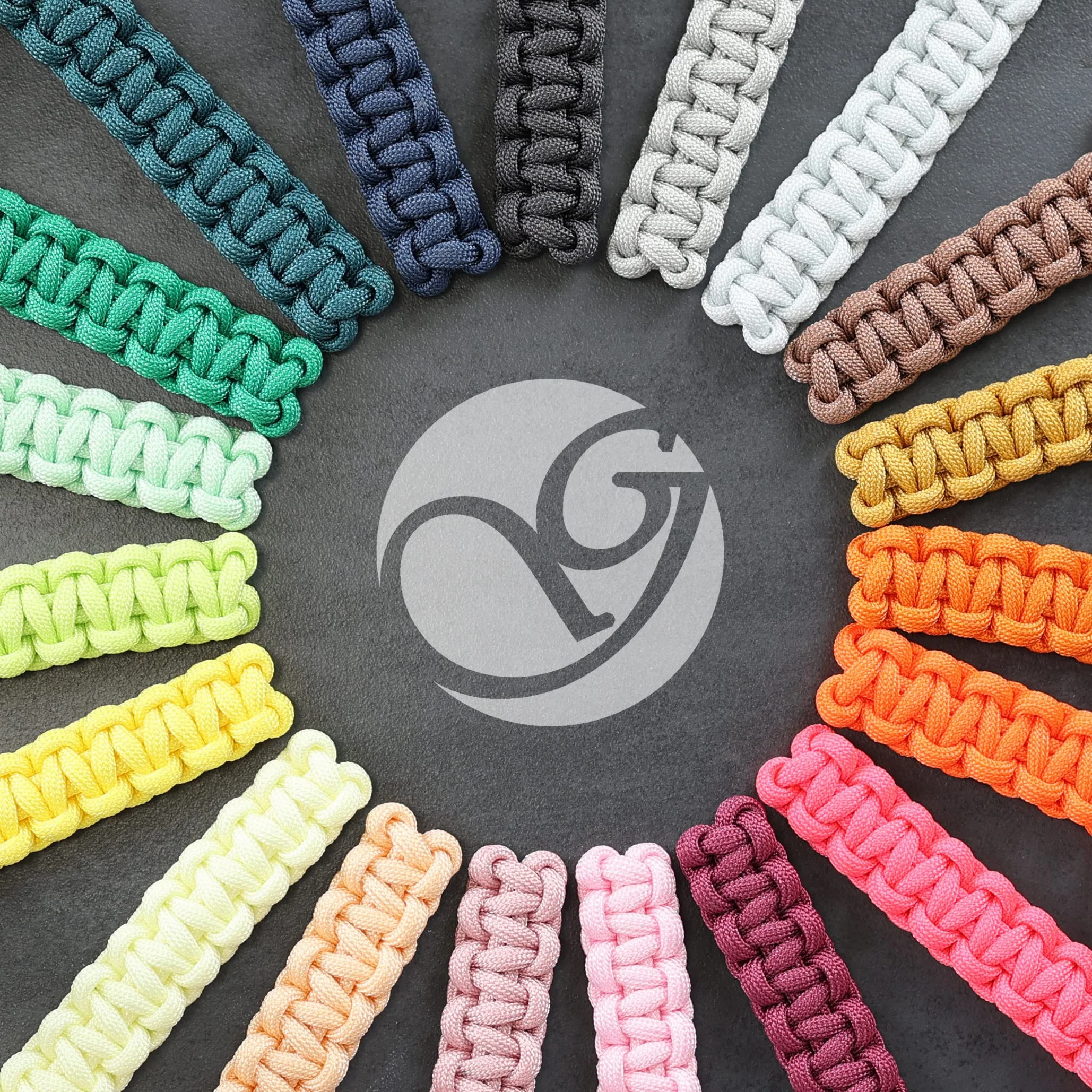 Corde Paracord 550 30m 4mm Nylon Polyester 7 brins Charge 250kg 550lbs Violet Blanc