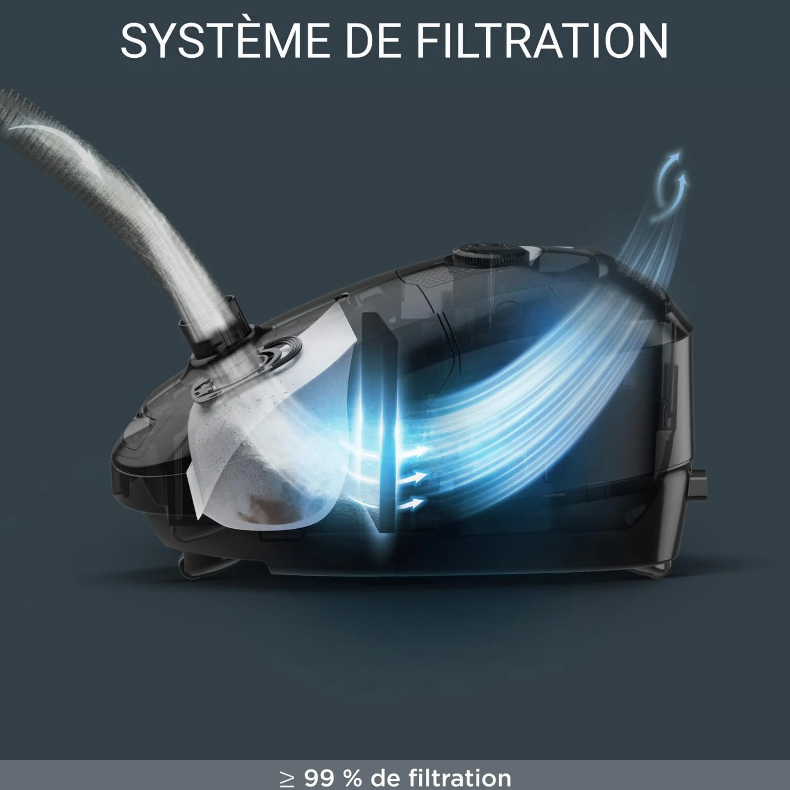 Rowenta Hygiène+ Lot de 4 Sacs Compatibles Aspirateurs Compact Power Power XXL Silence Force X-Trem Power ZR200520 Blanc