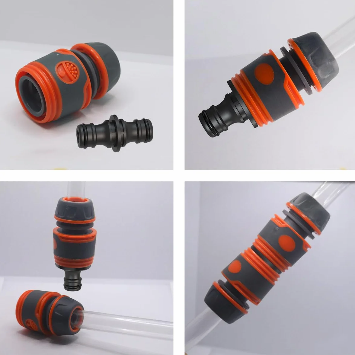 Raccord 1/2 pouce double fiche pour connexion de tuyaux prolongation 2 pièces