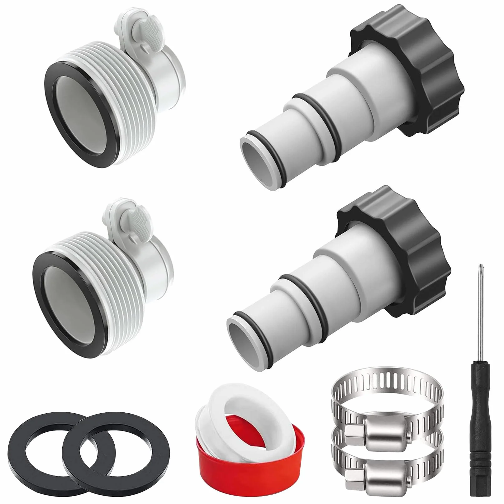 Adaptateur Tuyau Piscine 32-38 mm Raccord pour Intex