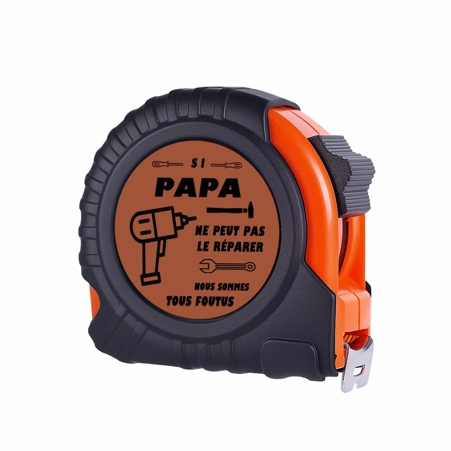 Mètre à Ruban en Cuir Véritable Cadeau pour Papa Fête des Pères Anniversaire Noël