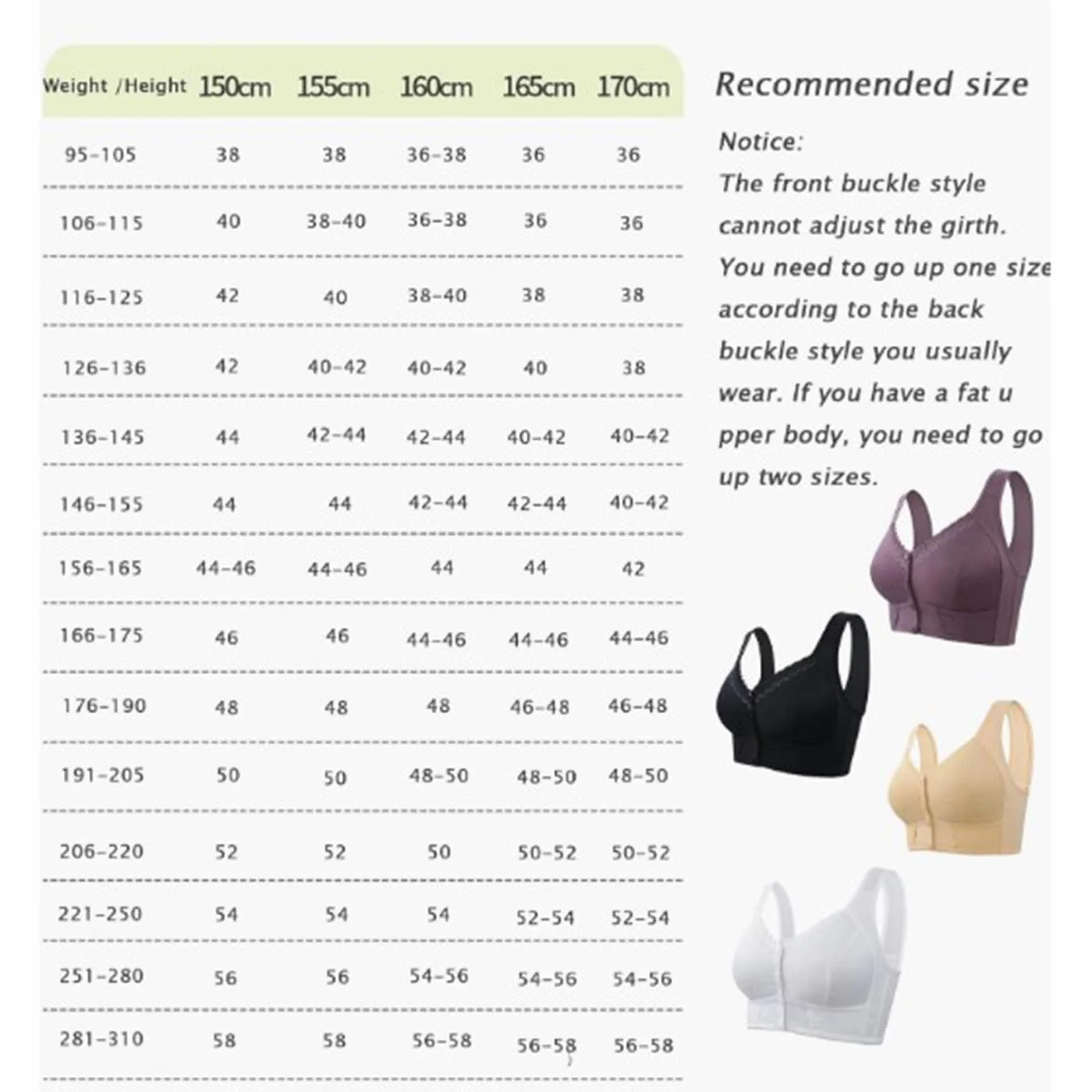 Soutien-Gorge Respirant à Fermeture Frontale sans Armatures pour Femmes Âgées