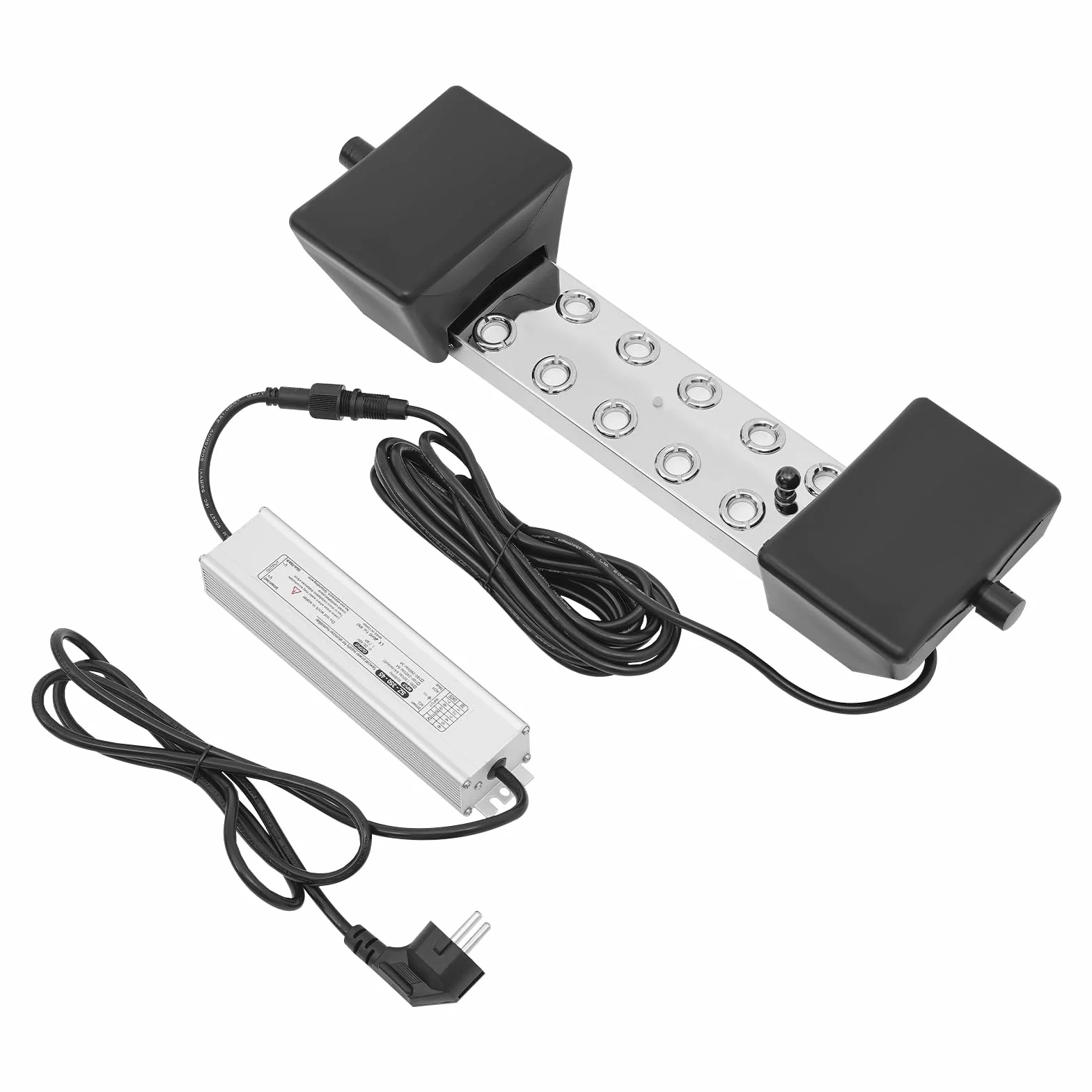 Générateur de brume à ultrasons 10 têtes 350 W IP68 acier inoxydable prise européenne