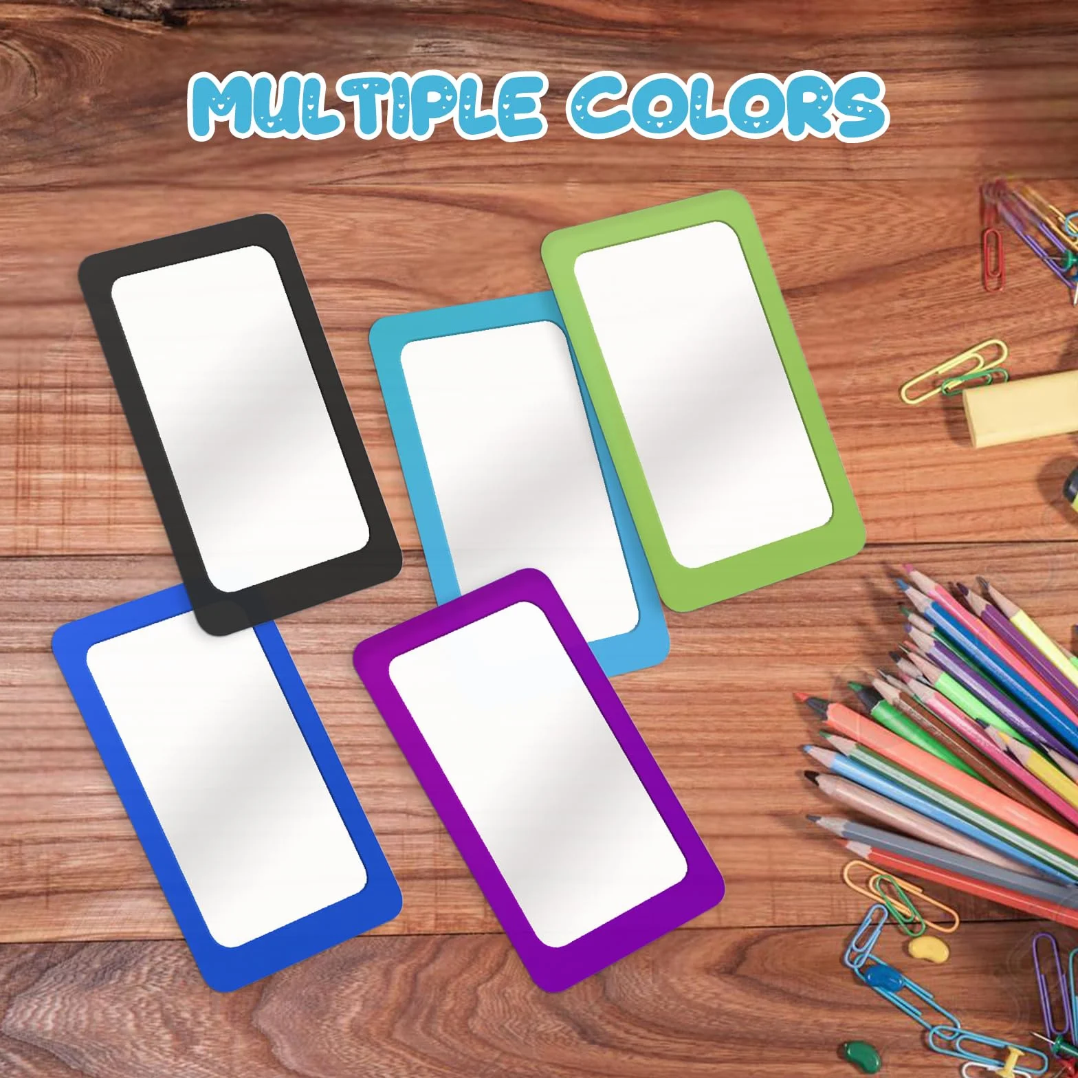 Petits miroirs incassables pour Enfants 15,2 x 10,2 cm Coins arrondis Lot de 5
