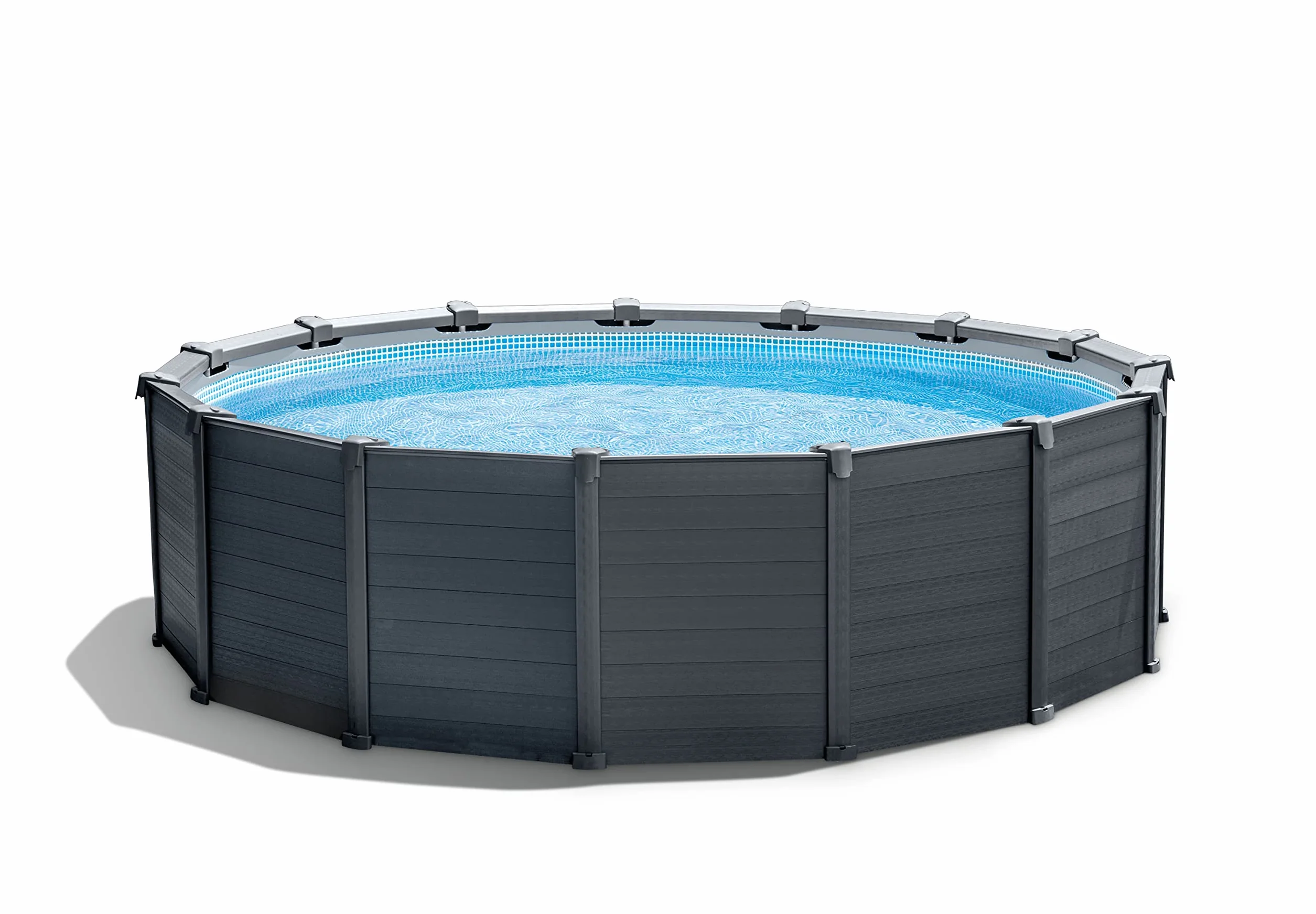 Intex Kit Piscine Graphite 4,78 x 1,24m