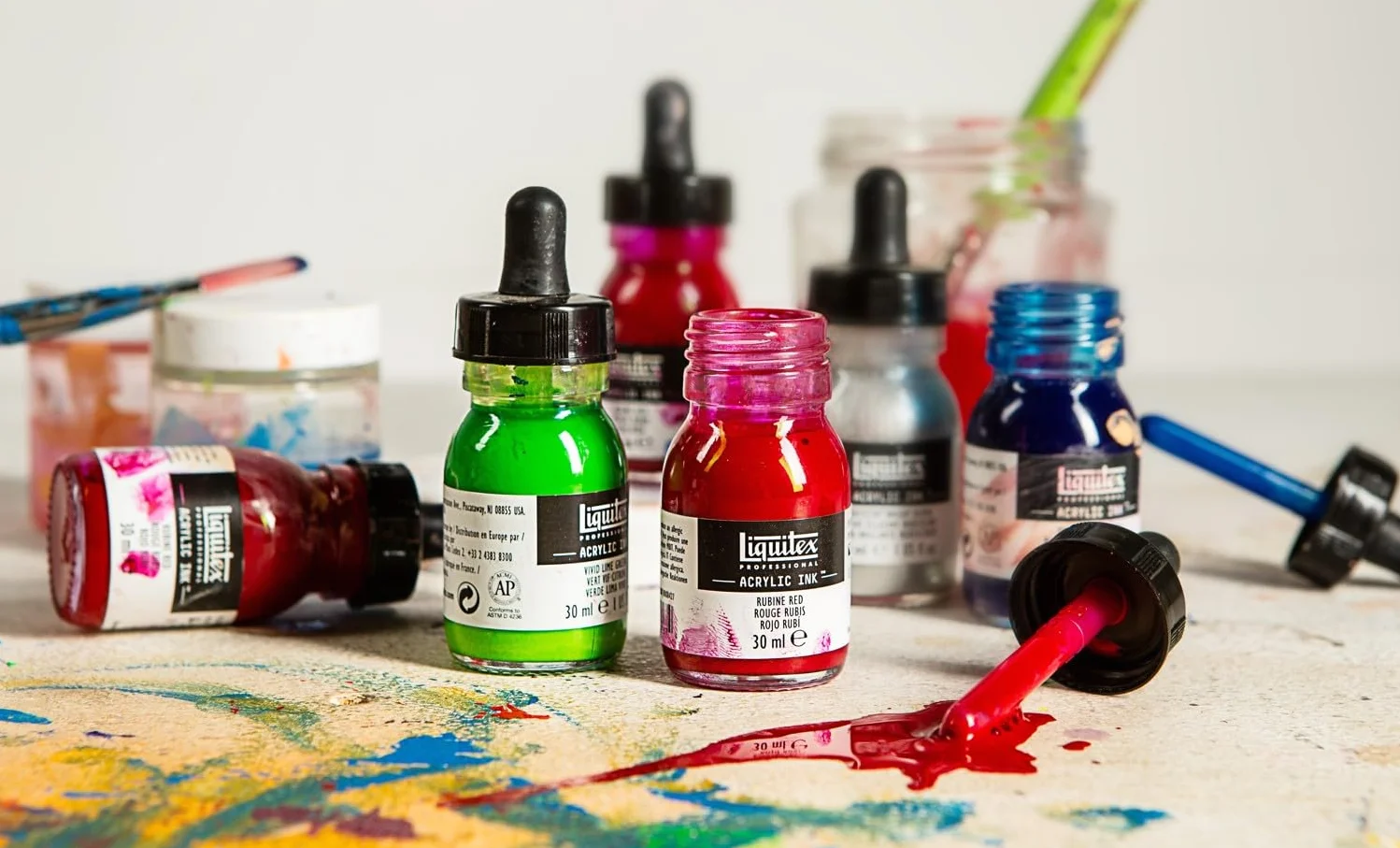 Liquitex Professional Encre Acrylique 30 ml Turquoise Foncé Flacon Avec Pipette