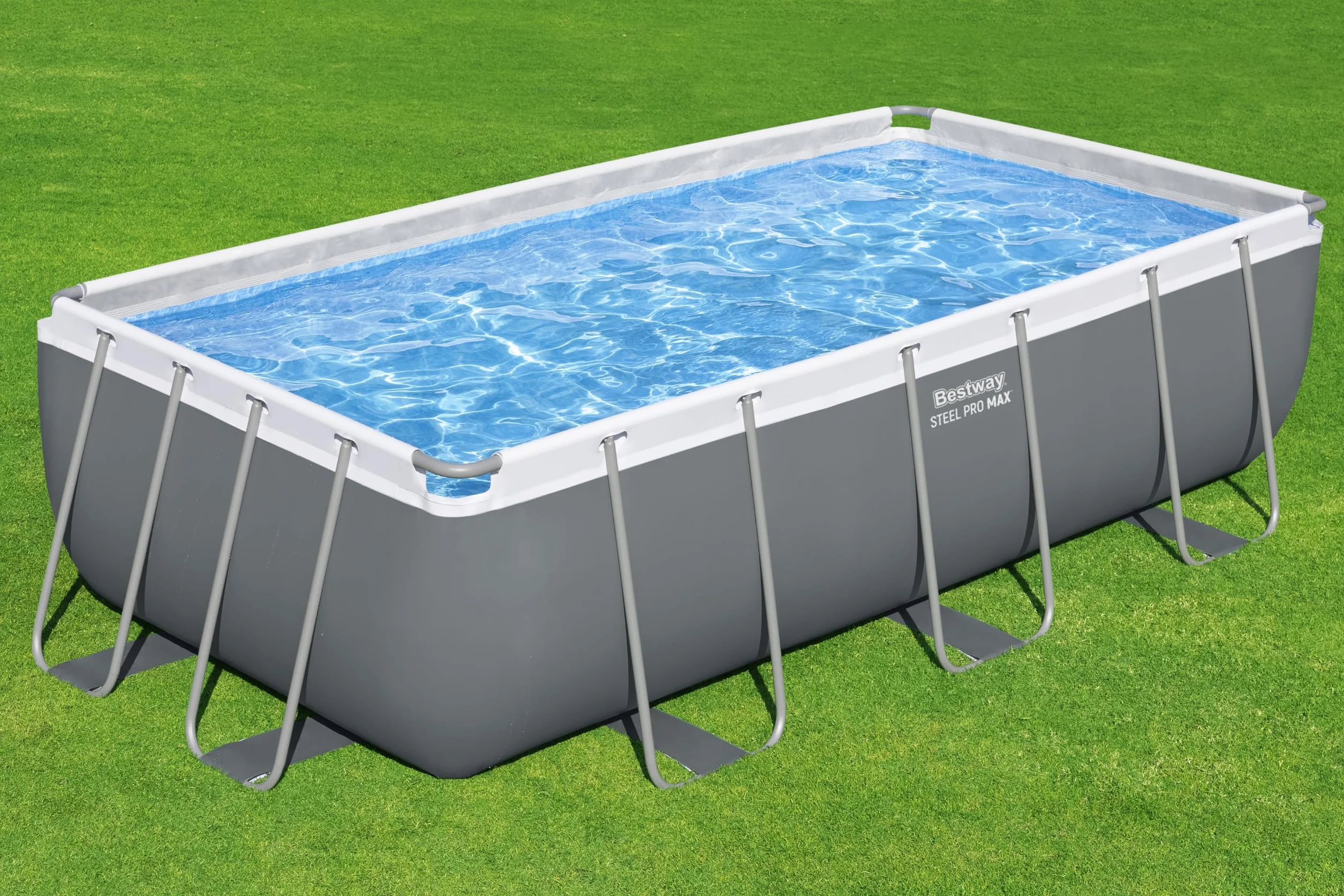 Bestway Steel Pro Max Kit Piscine Hors Sol 404 x 201 x 100 cm Gris