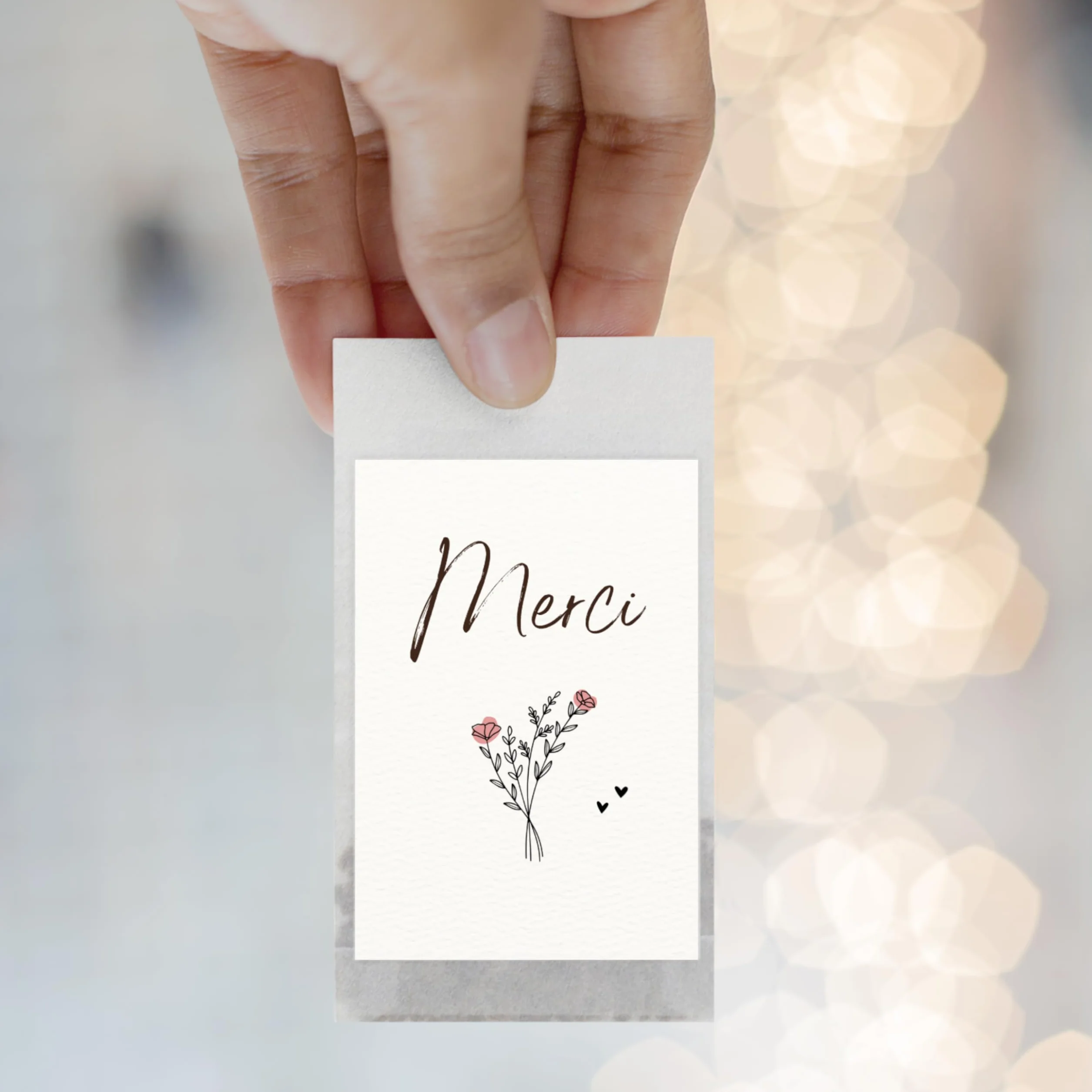 Graines de fleurs Merci 10 sachets Cadeaux de remerciement originaux pour invités collègues éducatrices anniversaire enfant mariage