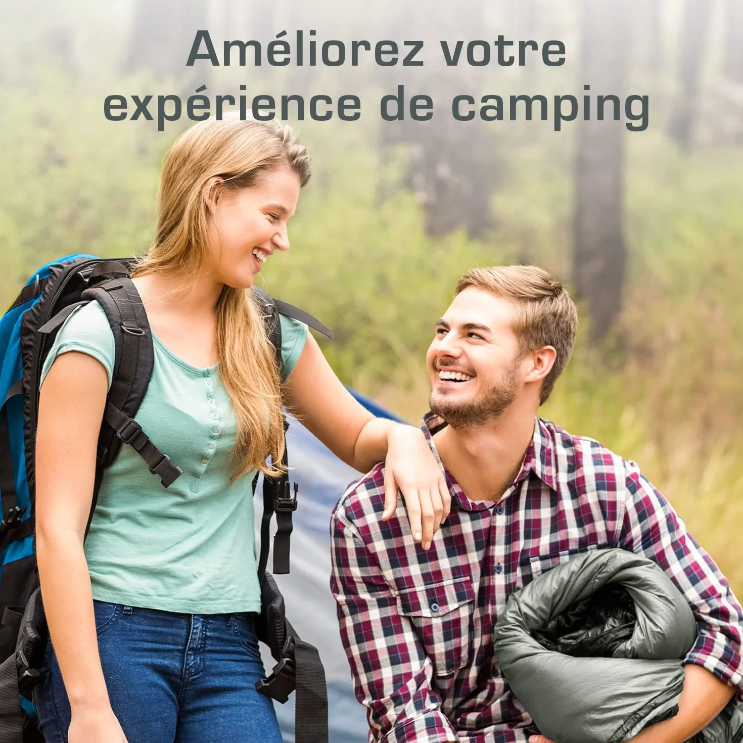 Active Era Sac de Couchage rectangulaire 190 x 75 cm léger camping randonnée extérieur