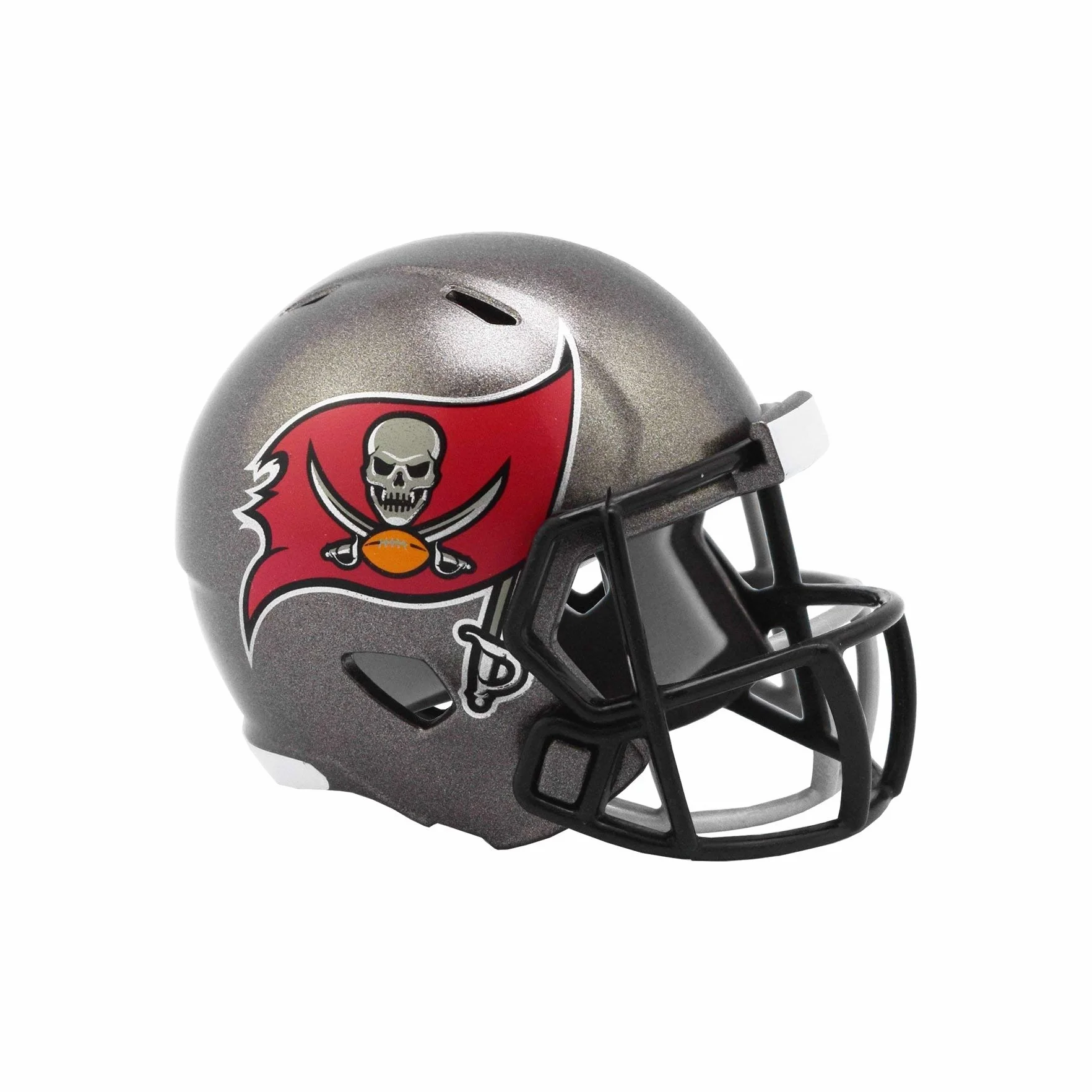 Casque de Football Riddell Speed Pro Mini de 5 cm - NFL - Tampa Bay Buccaneers - Adulte - Noir - Unisexes-Adultes - Casque de Football américain