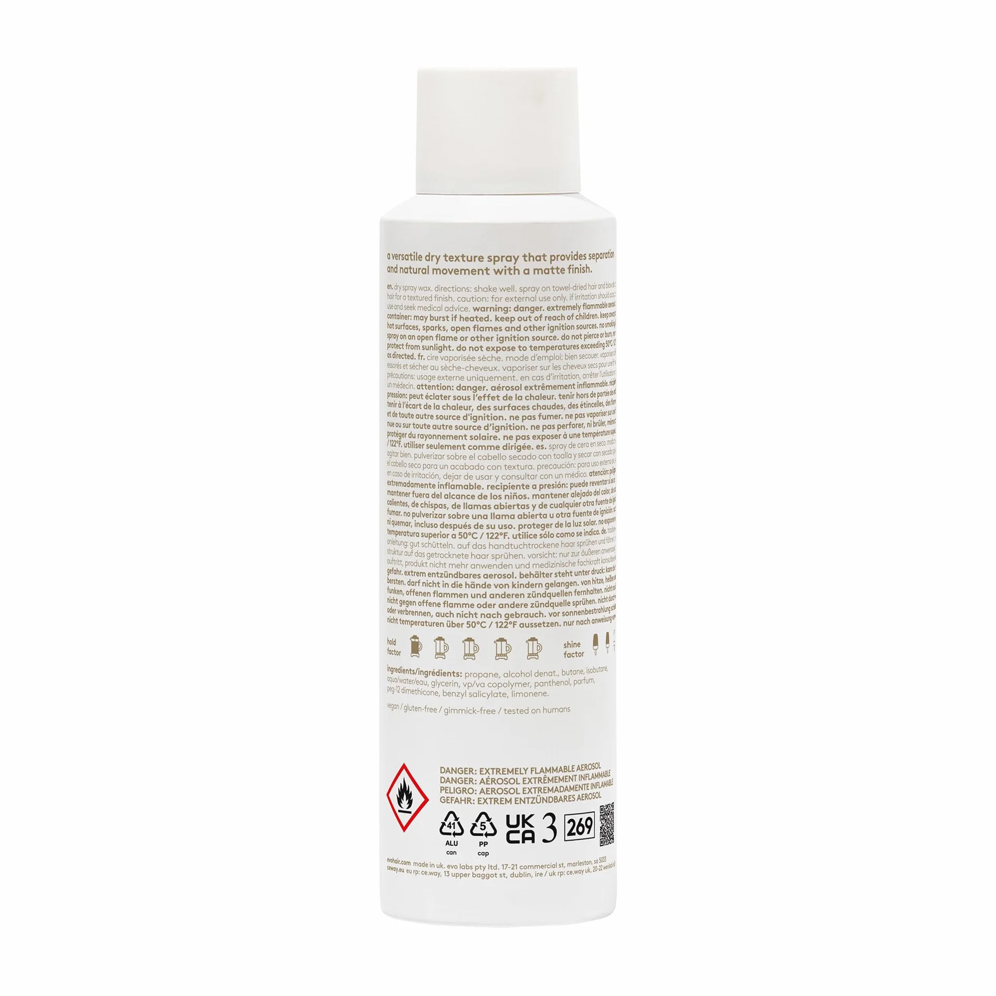 Evo Shebang-a-bang Dry Spray Wax 200ml