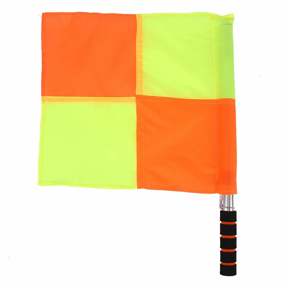 Voluxe Drapeau d'arbitre de Football, matériaux de Haute qualité Drapeau de Juge de Ligne Facile et Pratique Durable pour Amateur pour Les Amateurs de Plein air