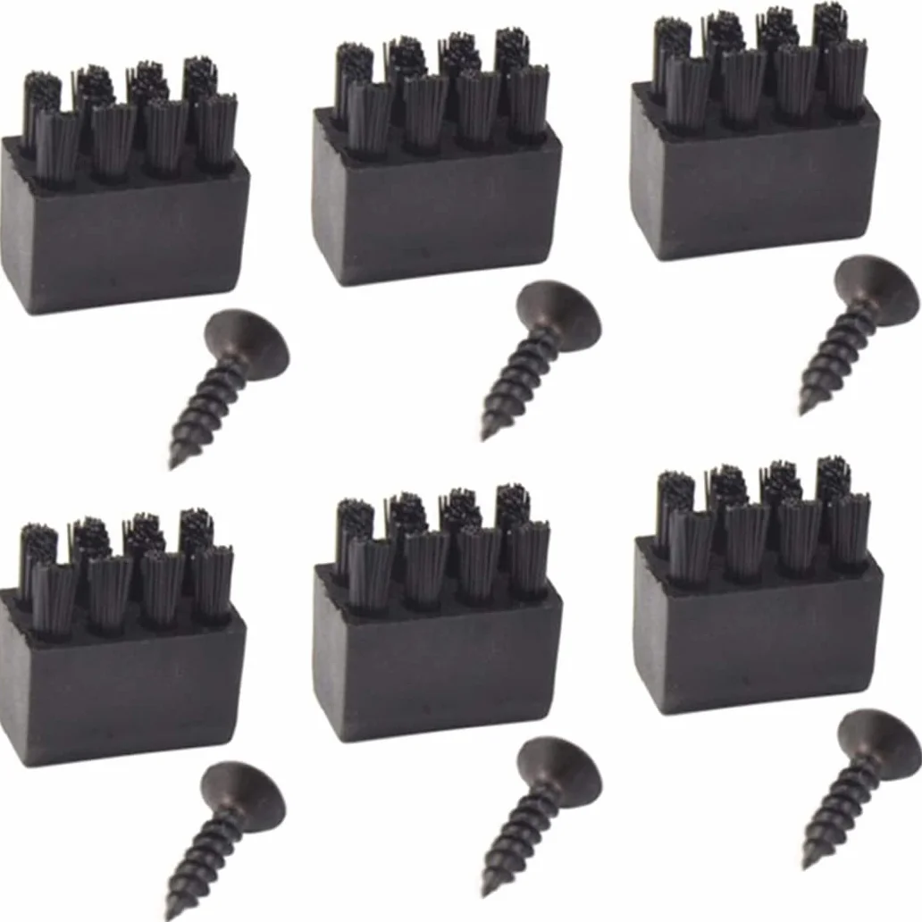 Arrow Rest Bow Rest Plastic Bross Accessoire de tir à l'arc pour Le Remplacement d'arc Noir 6pcs, brosses de Repos de flèche